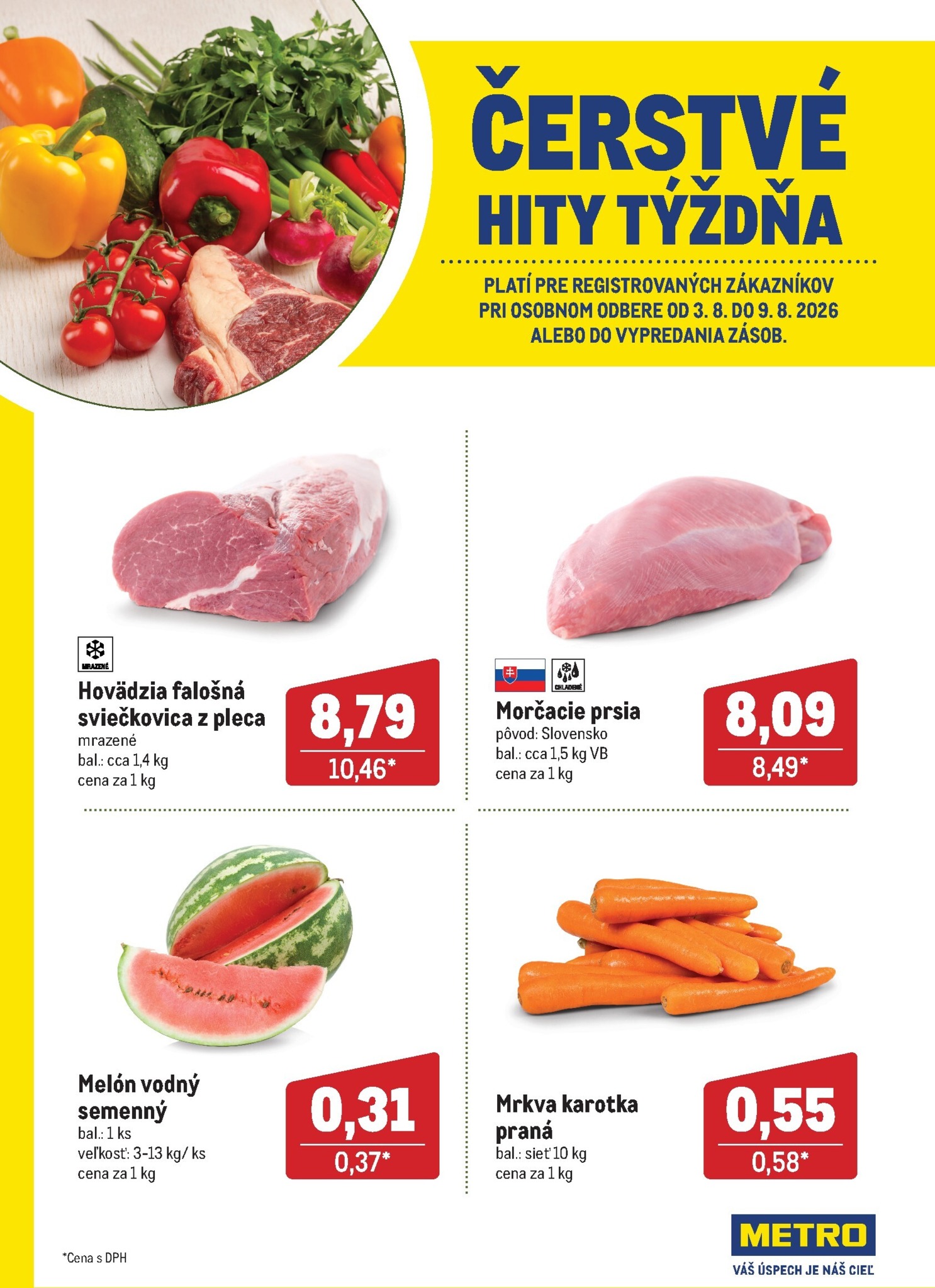 metro - Aktuálny Metro - Čerstvé hity týždňa leták od pondelka, 03.08.2026 do nedele, 09.08.2026 - page: 1