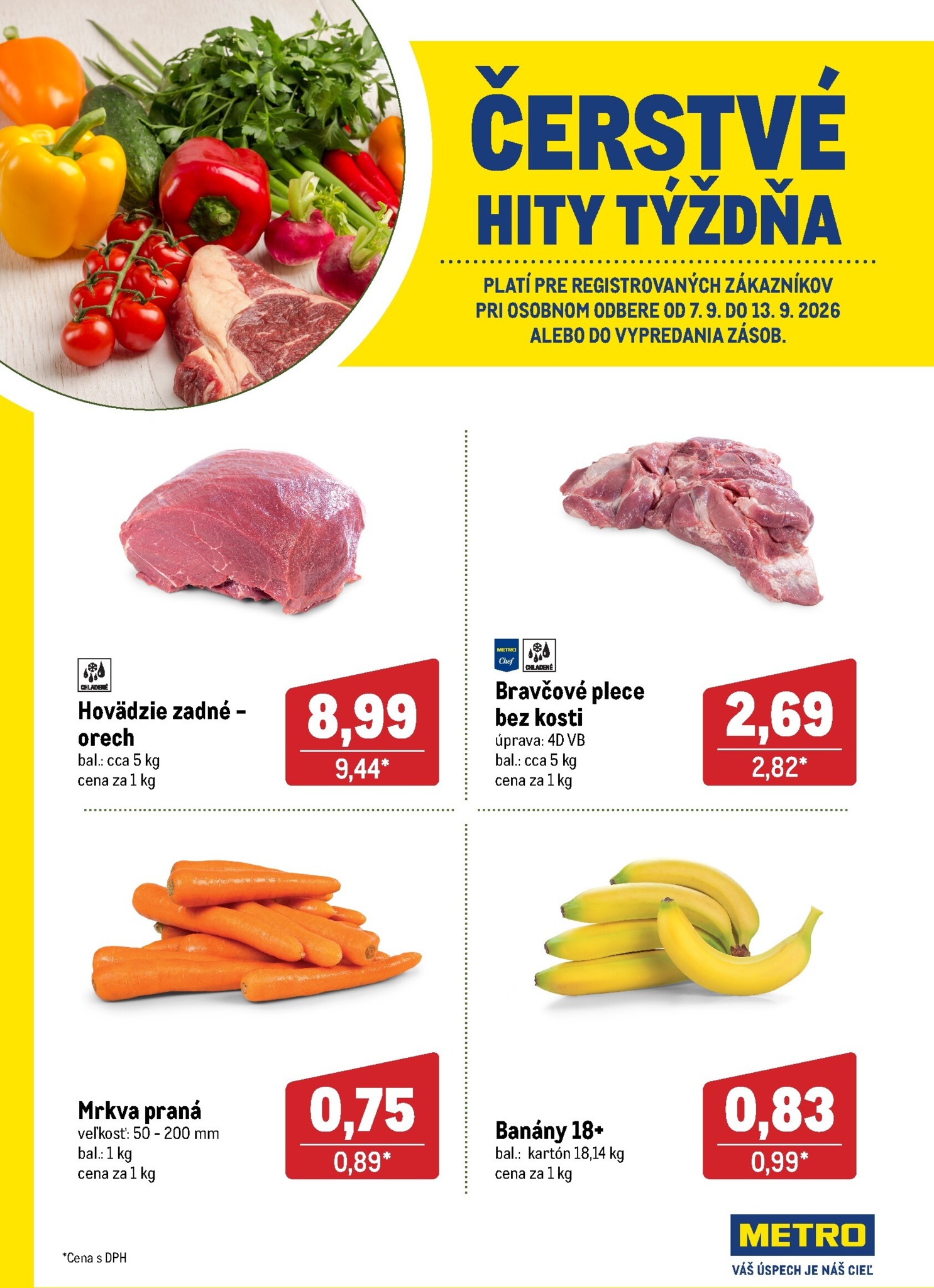 metro - Aktuálny Metro - Čerstvé hity týždňa leták od pondelka, 07.09.2026 do nedele, 13.09.2026