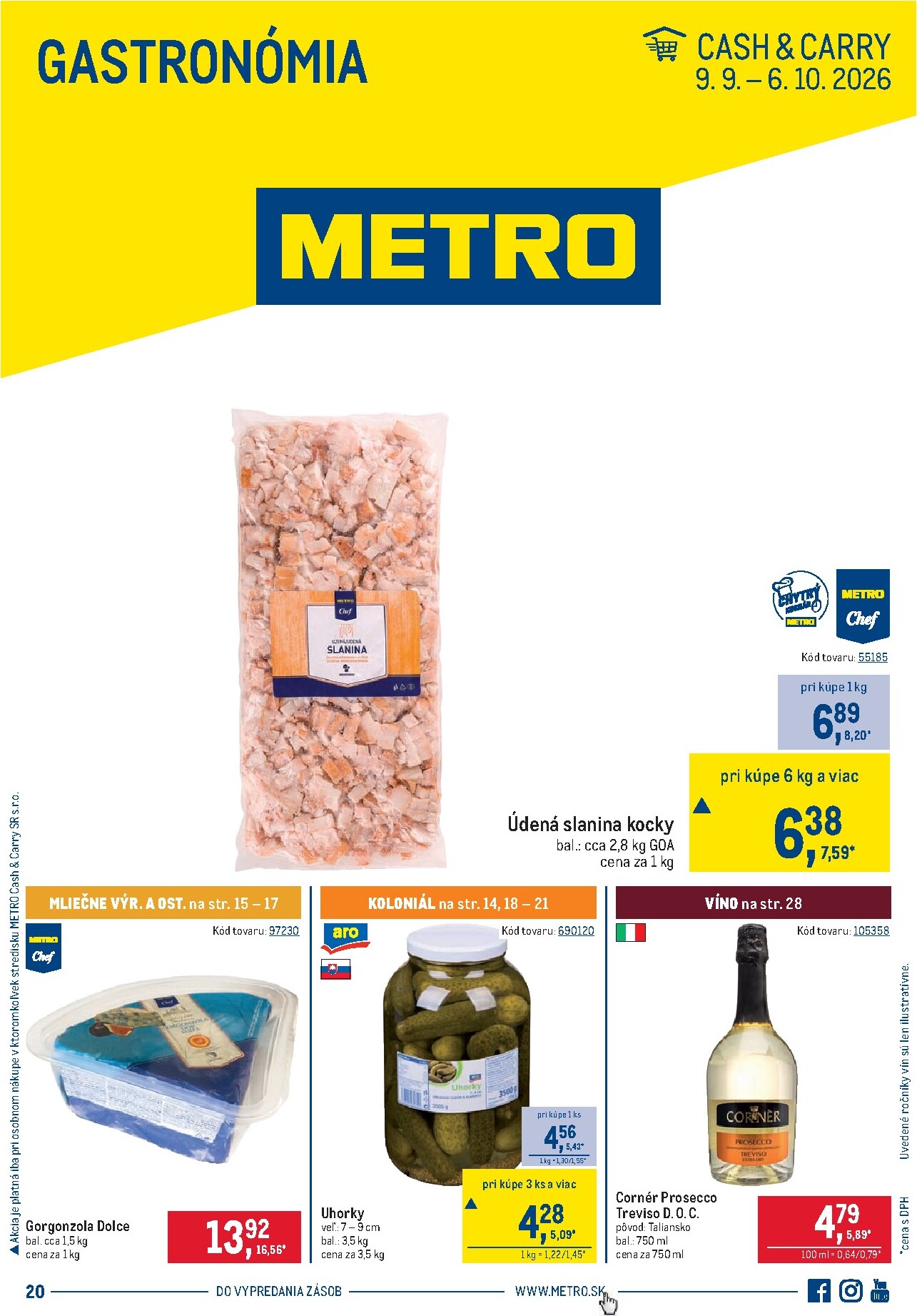 metro - Aktuálny Metro - Gastronómia leták od stredy, 09.09.2026 do utorka, 06.10.2026