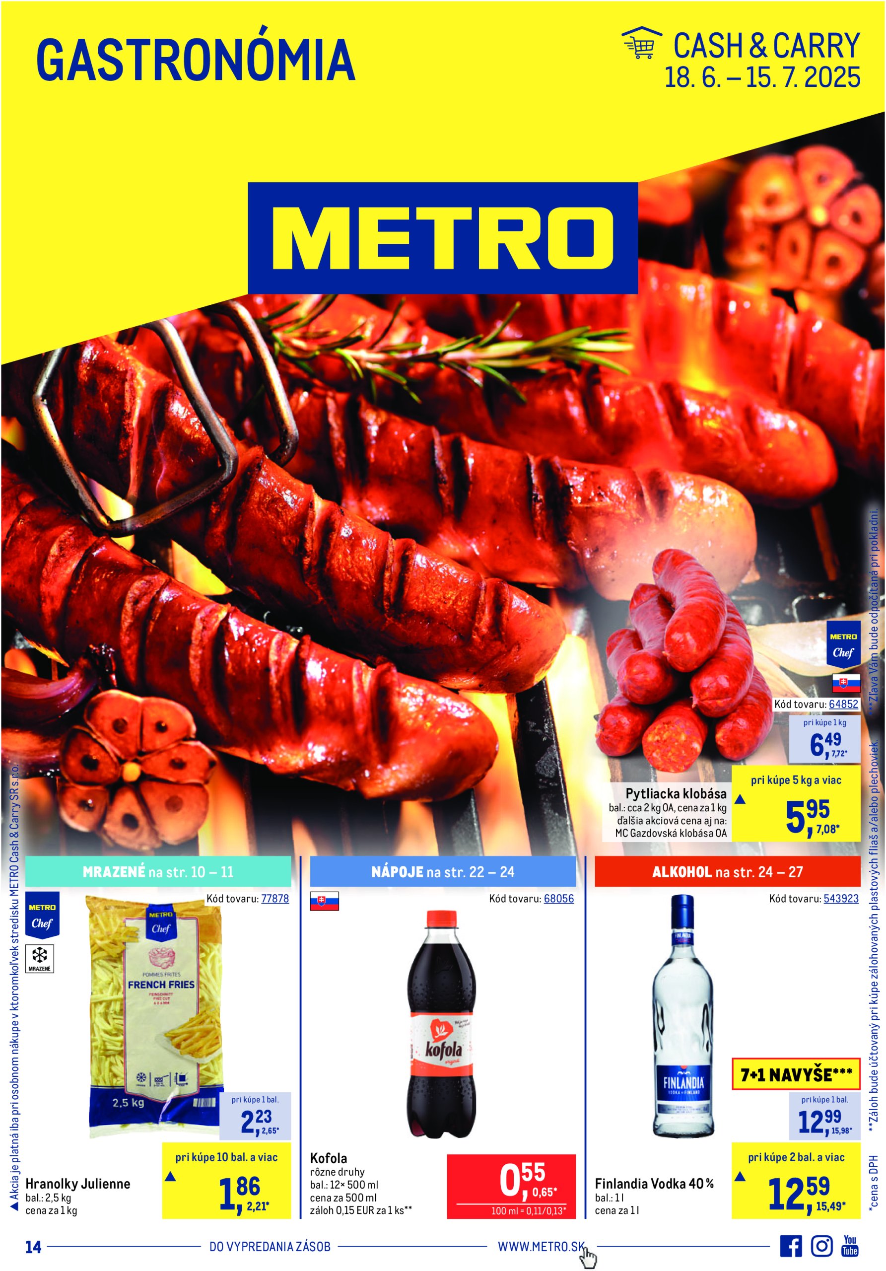 metro - Leták Metro - Gastronómia platný od 18.06. do 15.07.