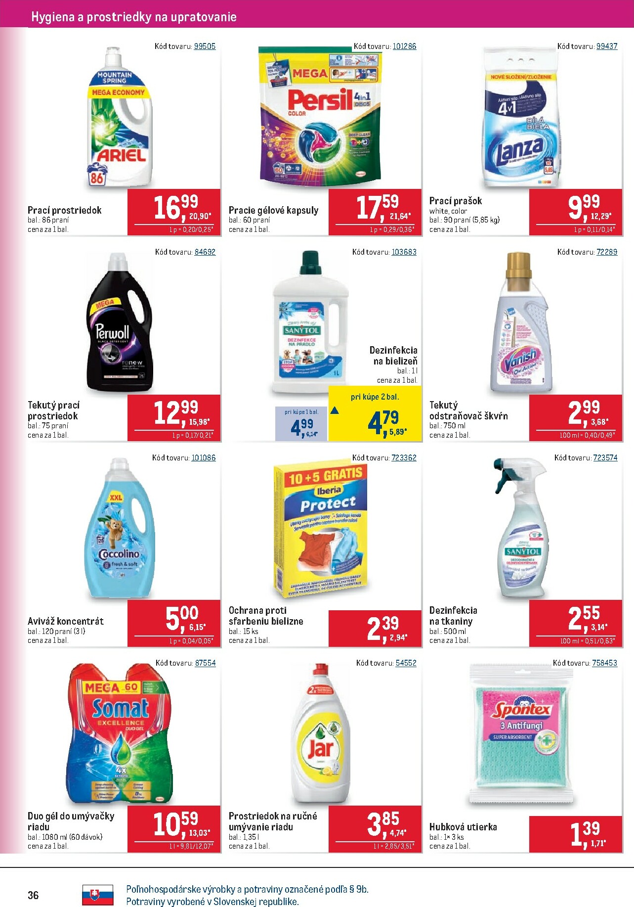 metro - Leták Metro - Maloobchod platný od 14.01. do 27.01. - page: 36