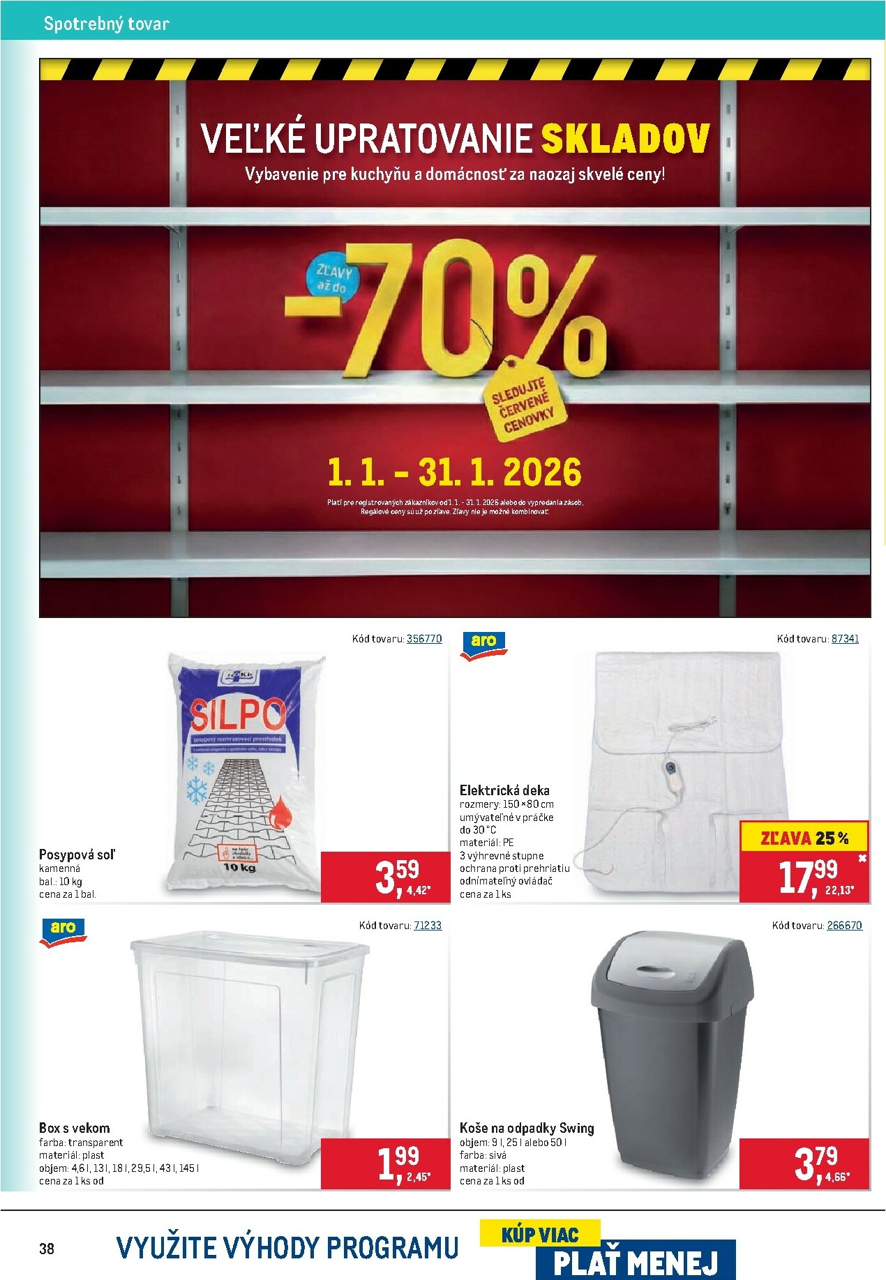 metro - Leták Metro - Maloobchod platný od 14.01. do 27.01. - page: 38