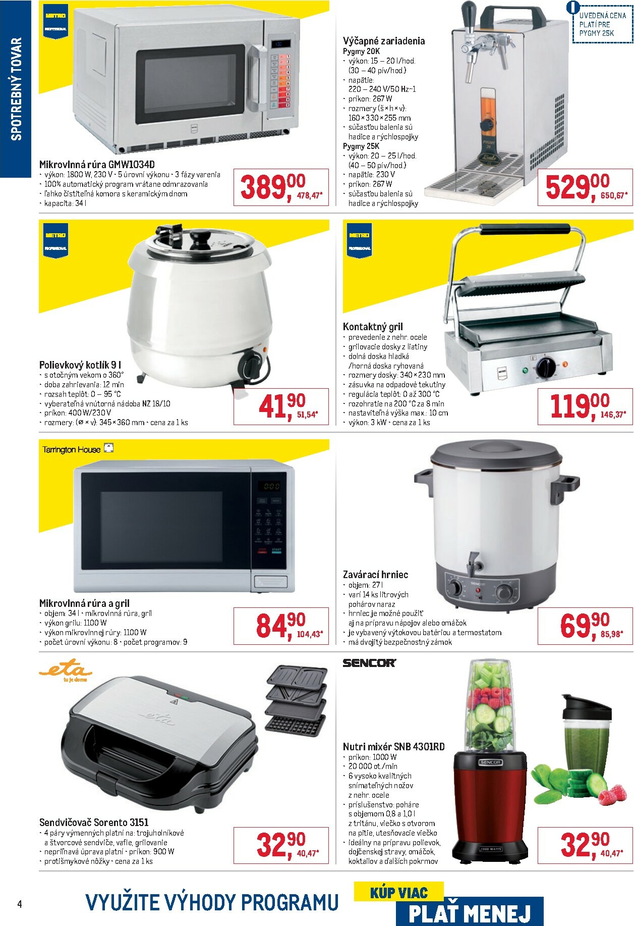 metro - Leták Metro - Spotrebný tovar platný od 14.01. do 27.01. - page: 4