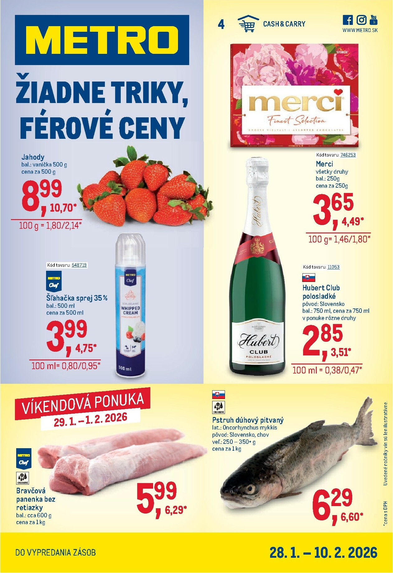 metro - Leták Metro - Maloobchod platný od 28.01. do 10.02.