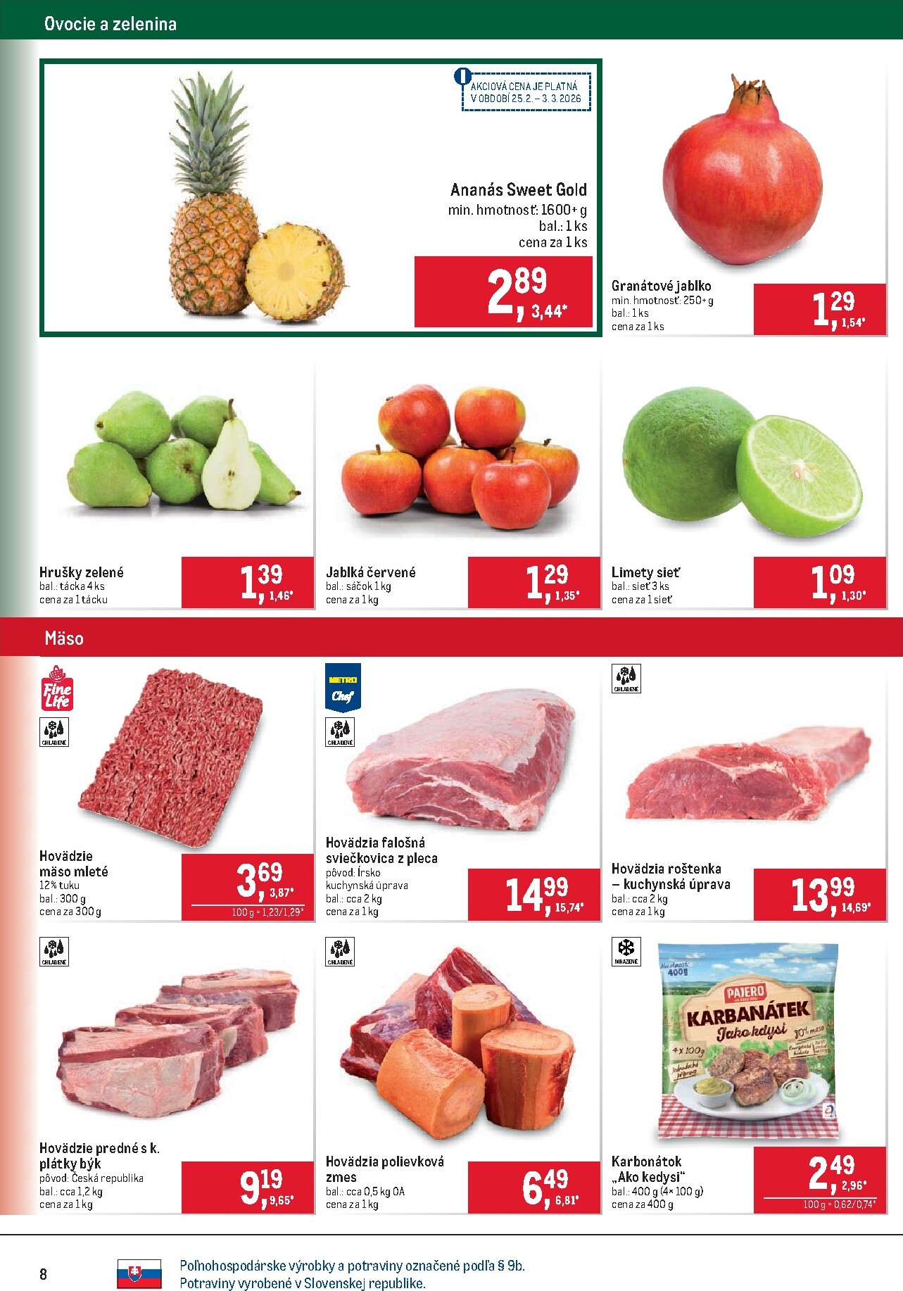 metro - Leták Metro - Maloobchod platný od 25.02.2026 do 10.03.2026 - page: 8