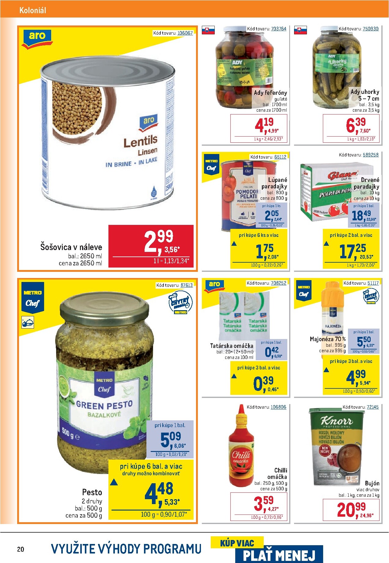 metro - Leták Metro - Gastronómia platný od 25.02.2026 do 24.03.2026 - page: 20