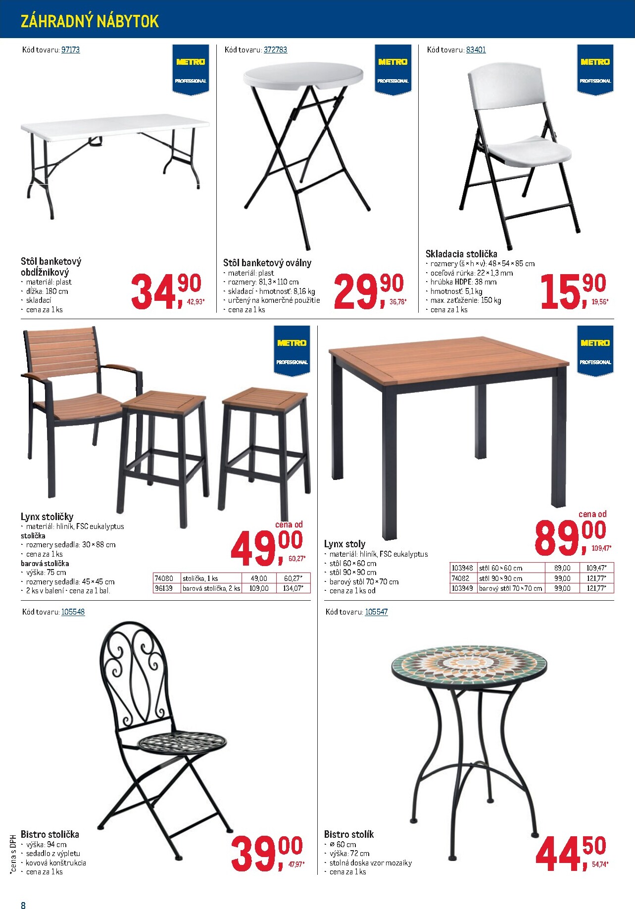 metro - Leták Metro - Vonkajšie vybavenie platný od 11.03.2026 do 07.04.2026 - page: 8