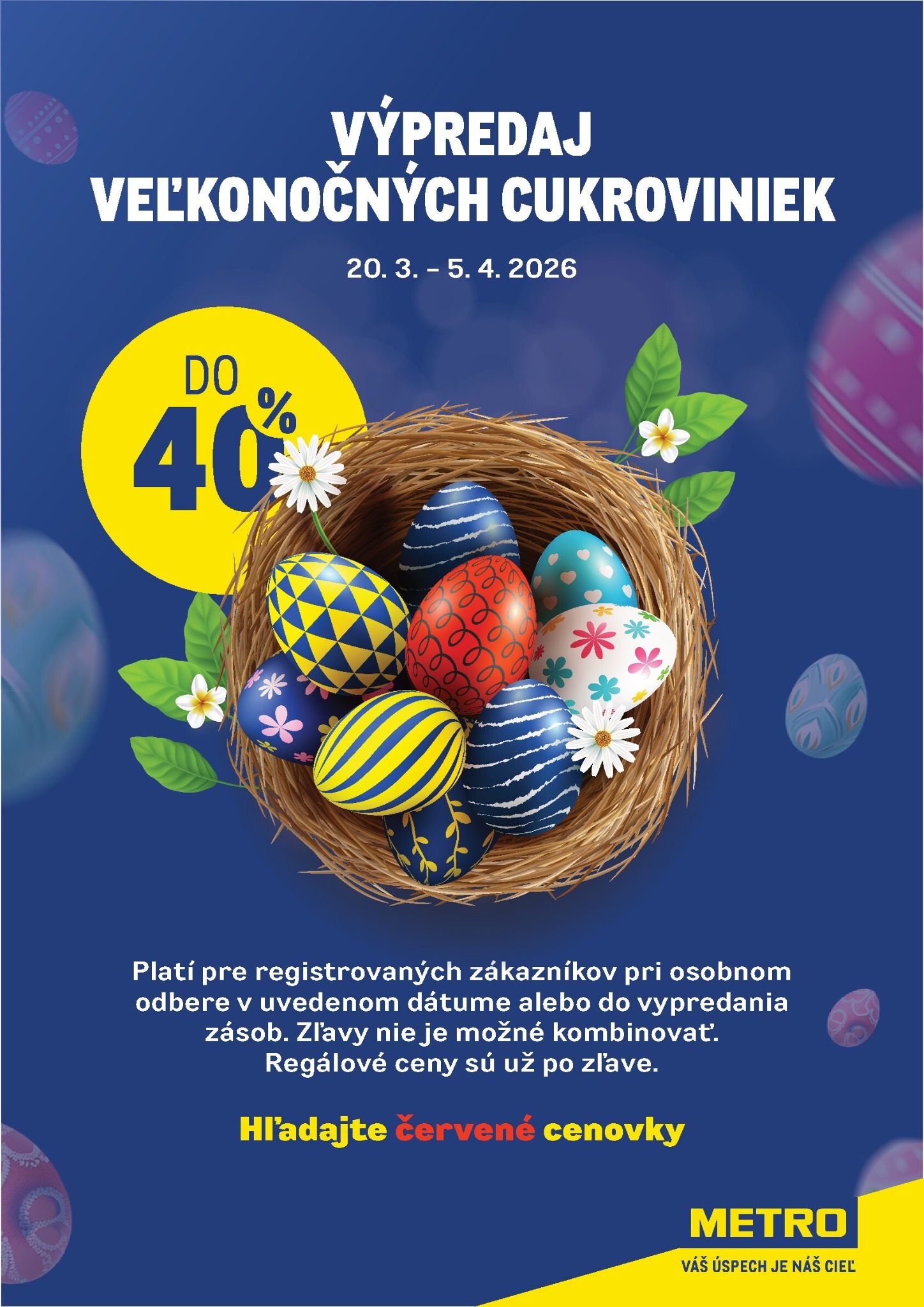 metro - Leták Metro - Výpredaj veľkonočných cukroviniek platný od 20.03.2026 do 05.04.2026 - page: 1
