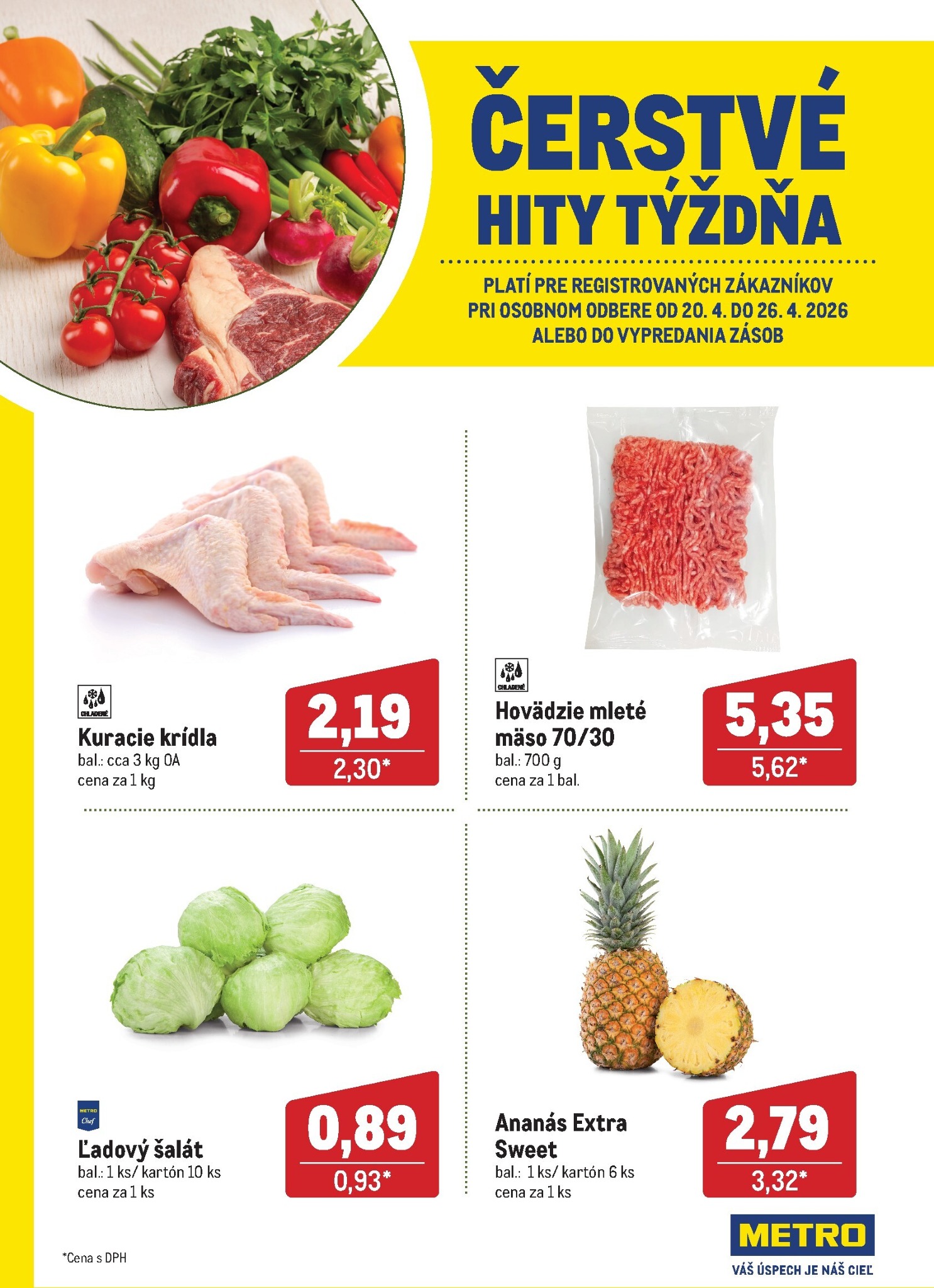 metro - Aktuálny leták Metro - Čerstvé hity týždňa od pondelka, 20.04.2026 do nedele, 26.04.2026