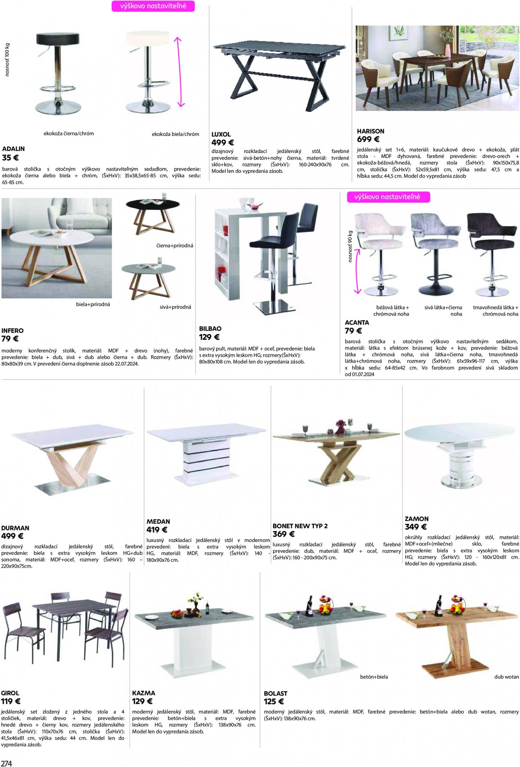 kondela - Kondela - Katalog nábytku a doplnkov leták platný od 01.04. - 31.12. - page: 274 kondela - Kondela - Katalog nábytku a doplnkov leták platný od 01.04. - 31.12. - page: 274