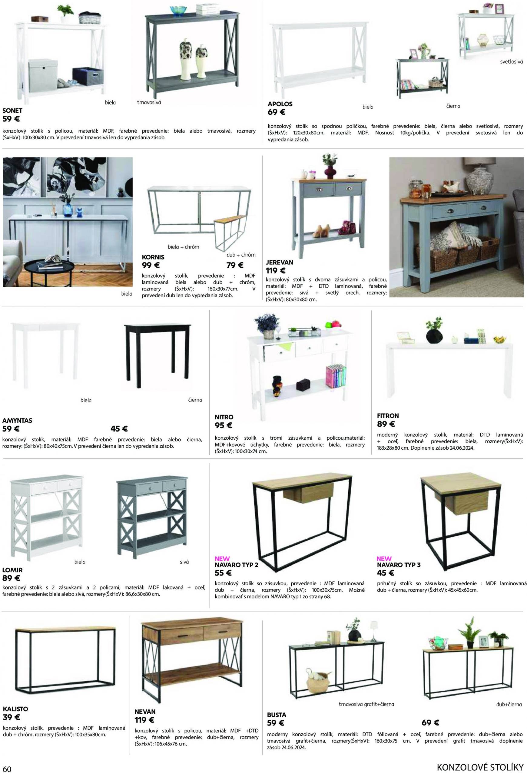 kondela - Kondela - Katalog nábytku a doplnkov leták platný od 01.04. - 31.12. - page: 60 kondela - Kondela - Katalog nábytku a doplnkov leták platný od 01.04. - 31.12. - page: 60