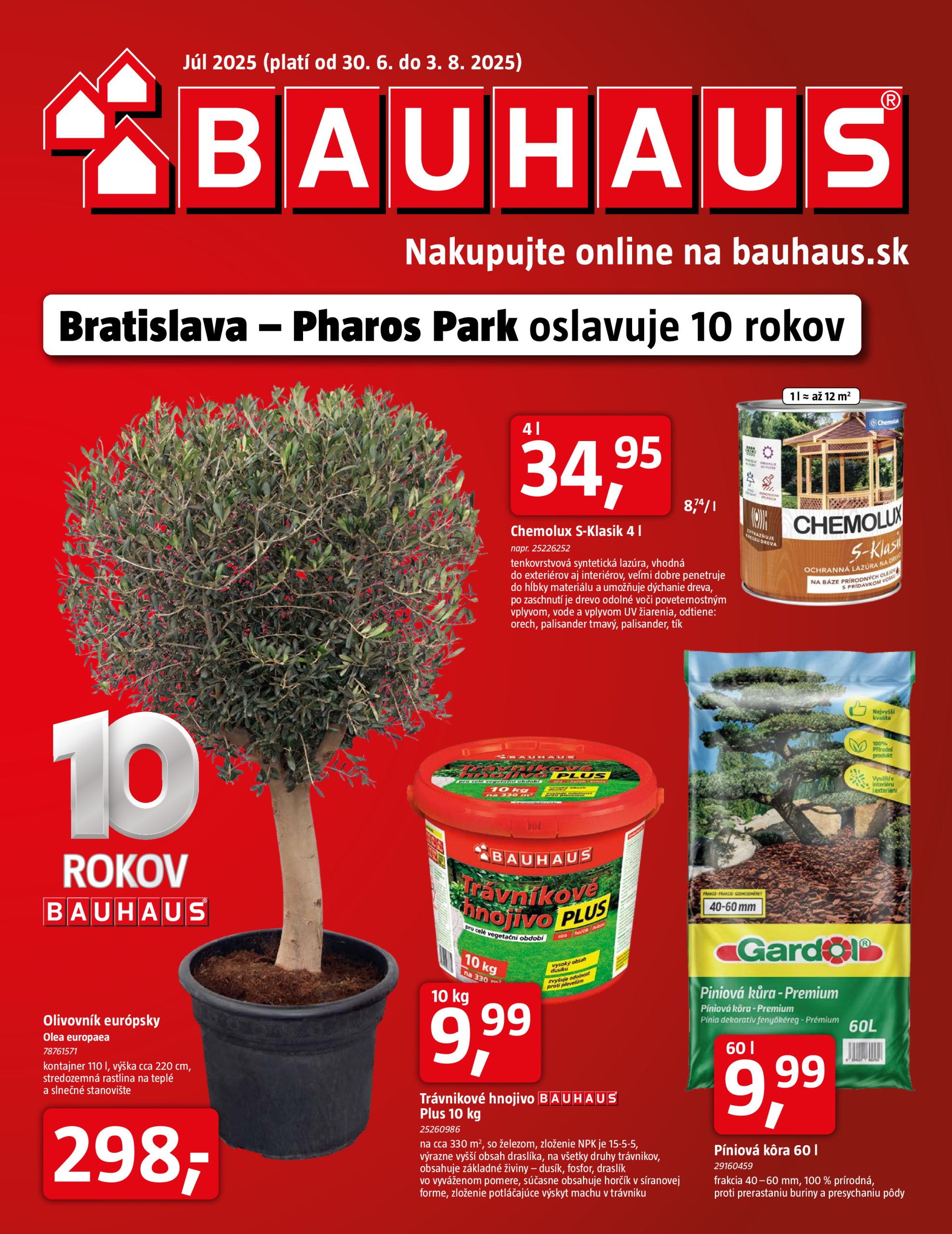 bauhaus - Leták Bauhaus platný od 30.06. do 03.08.