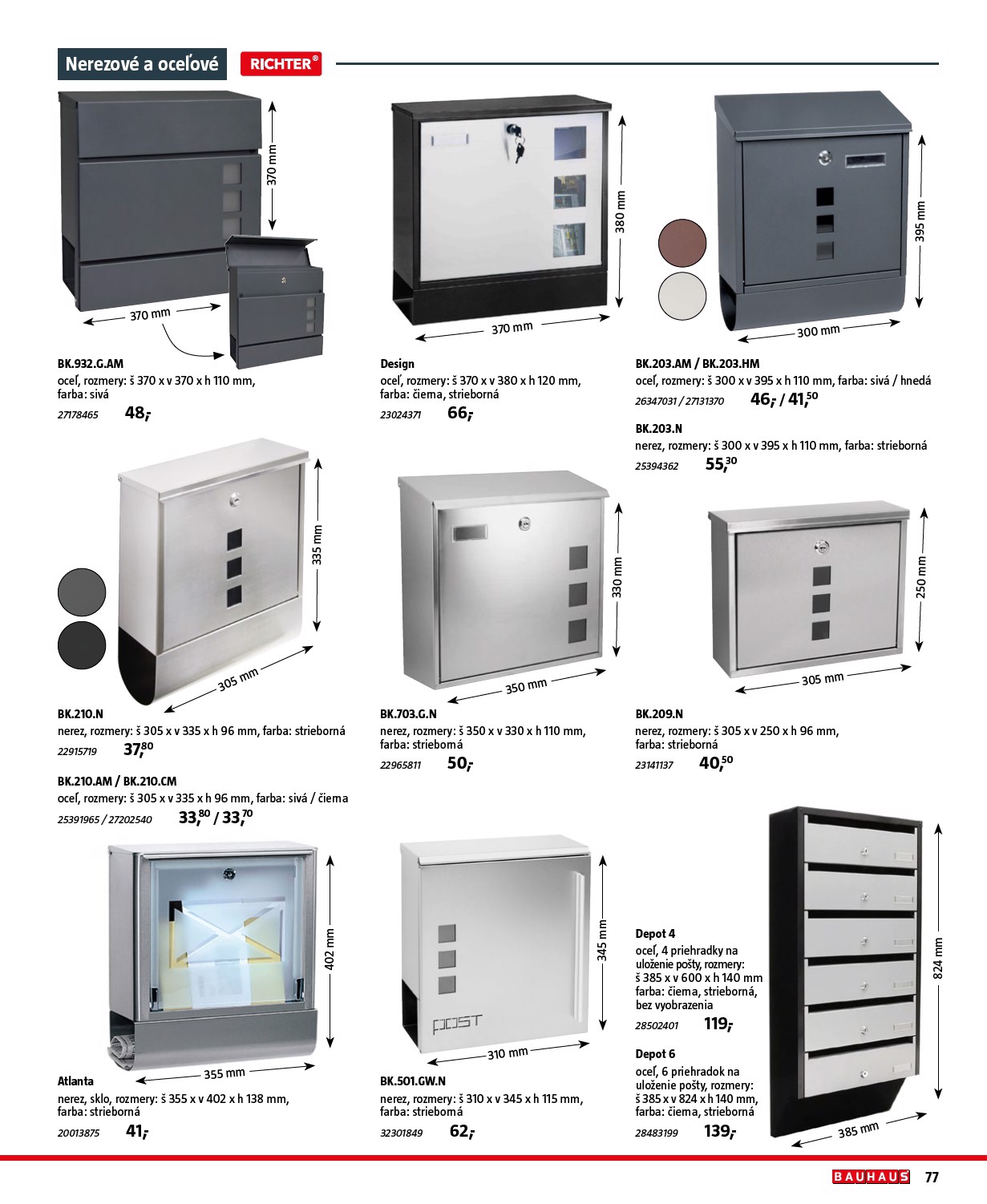 bauhaus - Leták Bauhaus - Stavebné prvky platný od 01.08. do 31.12. - page: 77