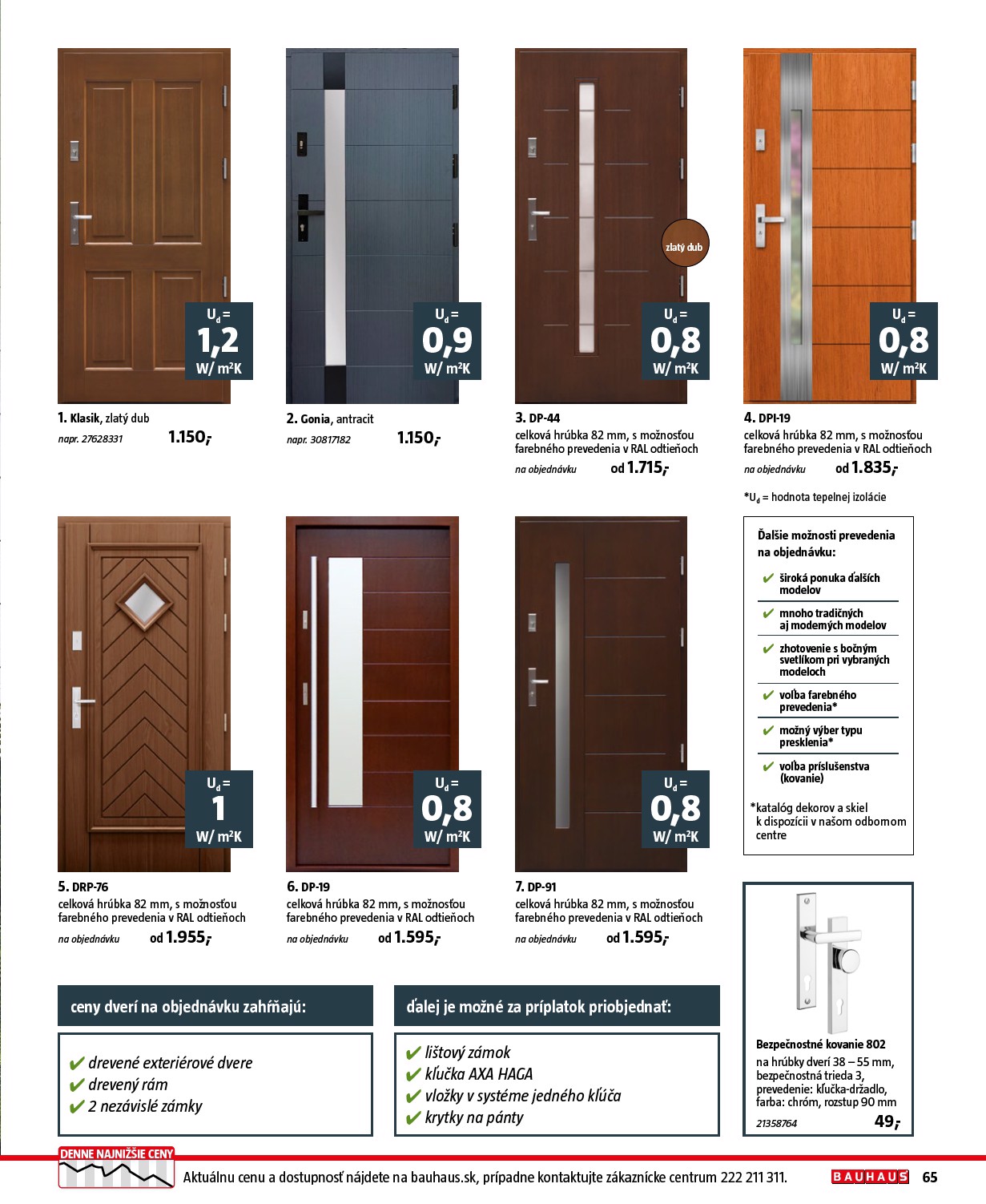 bauhaus - Leták Bauhaus - Stavebné prvky platný od 01.08. do 31.12. - page: 65