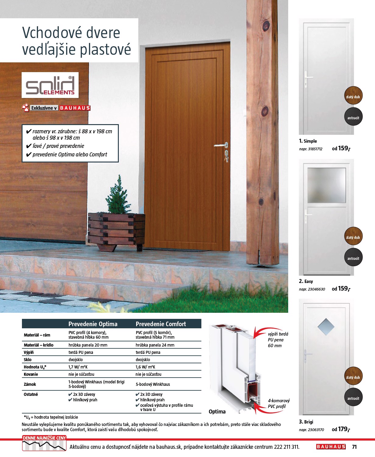 bauhaus - Leták Bauhaus - Stavebné prvky platný od 01.08. do 31.12. - page: 71