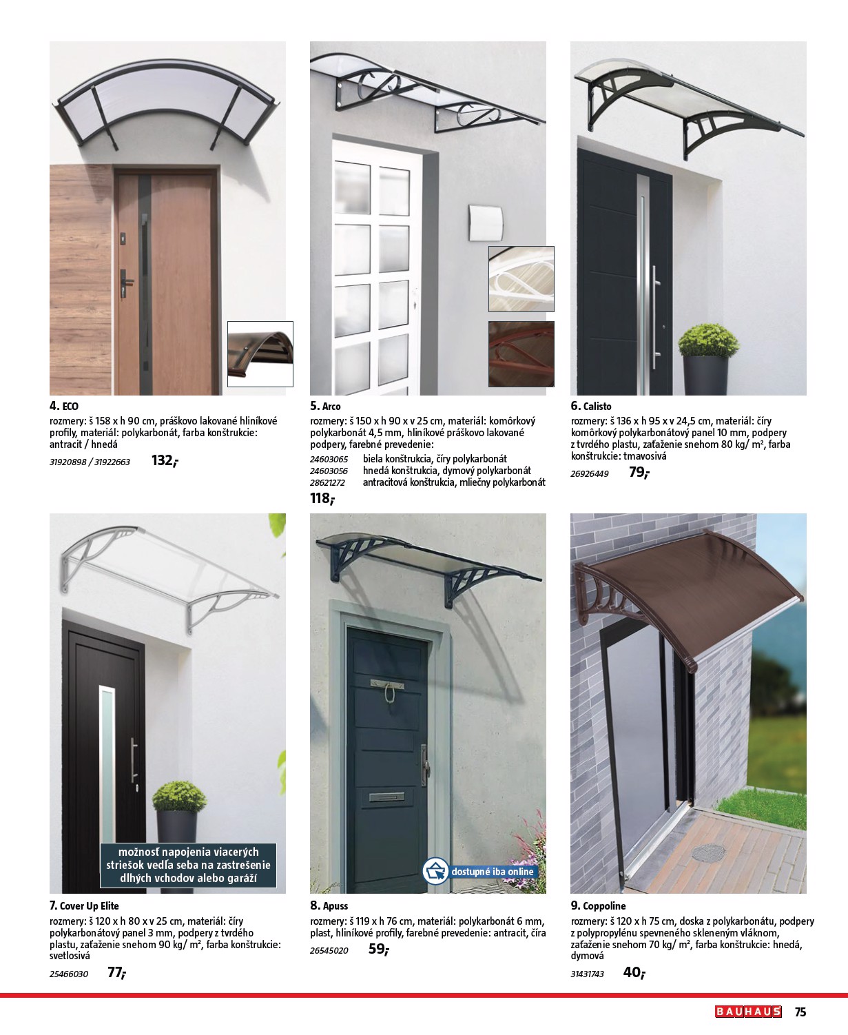 bauhaus - Leták Bauhaus - Stavebné prvky platný od 01.08. do 31.12. - page: 75