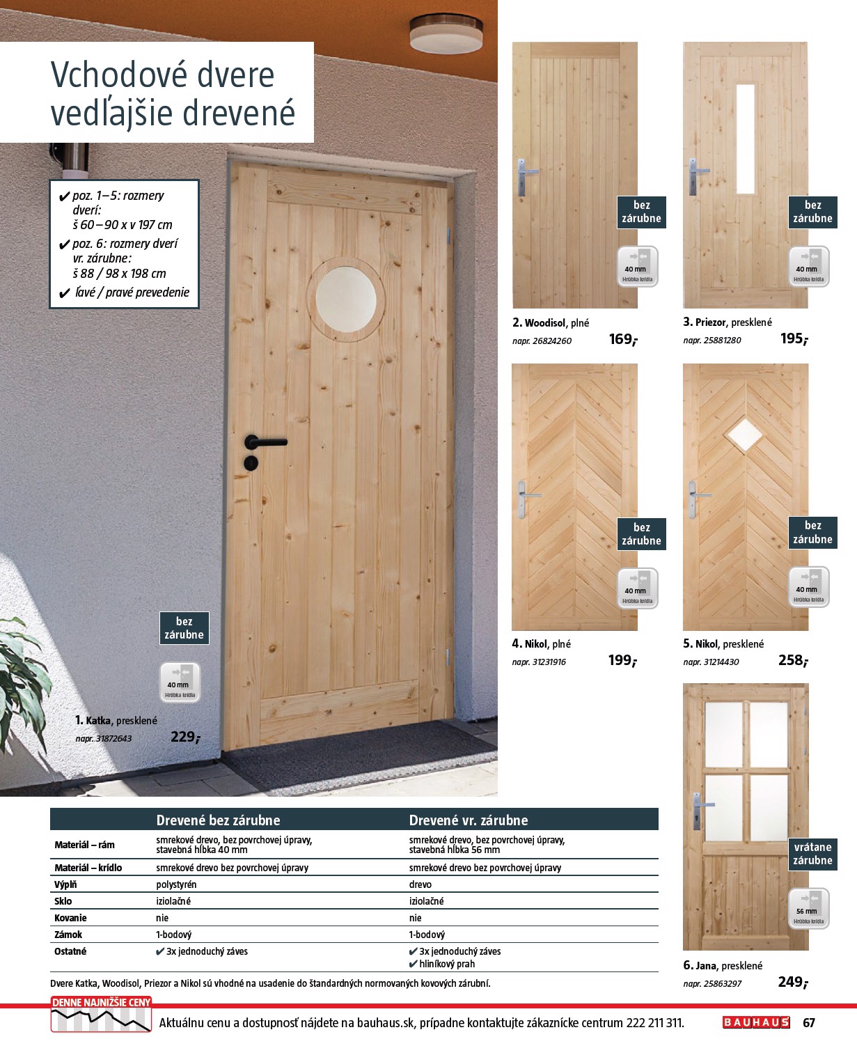 bauhaus - Leták Bauhaus - Stavebné prvky platný od 01.08. do 31.12. - page: 67