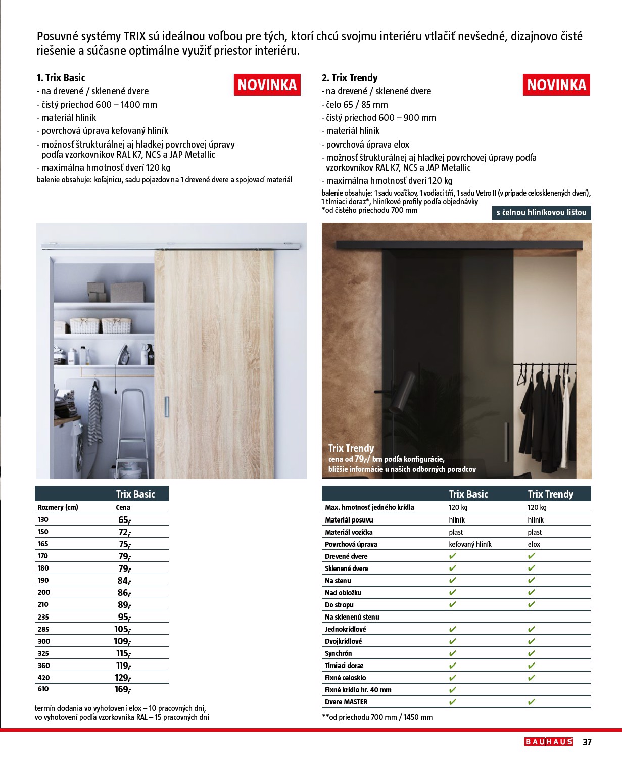 bauhaus - Leták Bauhaus - Stavebné prvky platný od 01.08. do 31.12. - page: 37
