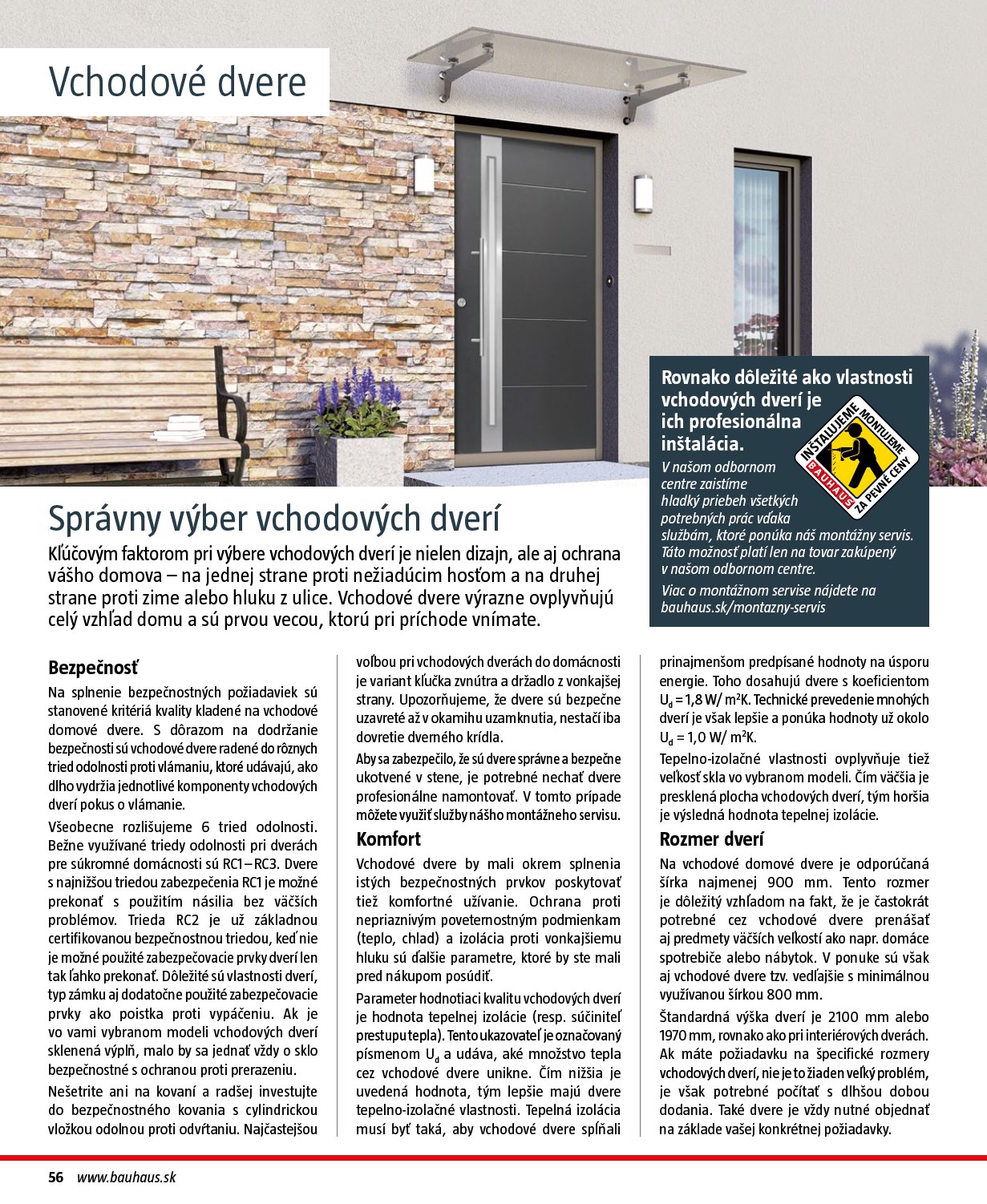 bauhaus - Leták Bauhaus - Stavebné prvky platný od 01.08. do 31.12. - page: 56