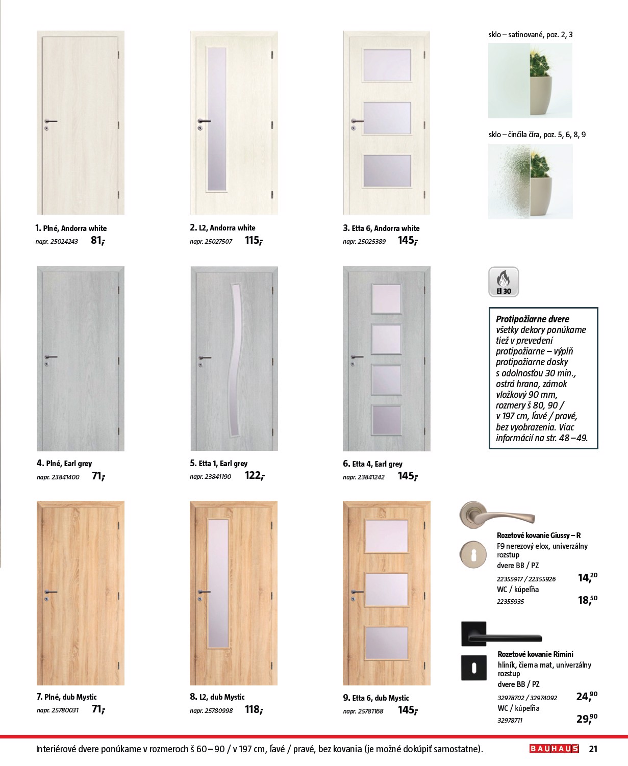 bauhaus - Leták Bauhaus - Stavebné prvky platný od 01.08. do 31.12. - page: 21