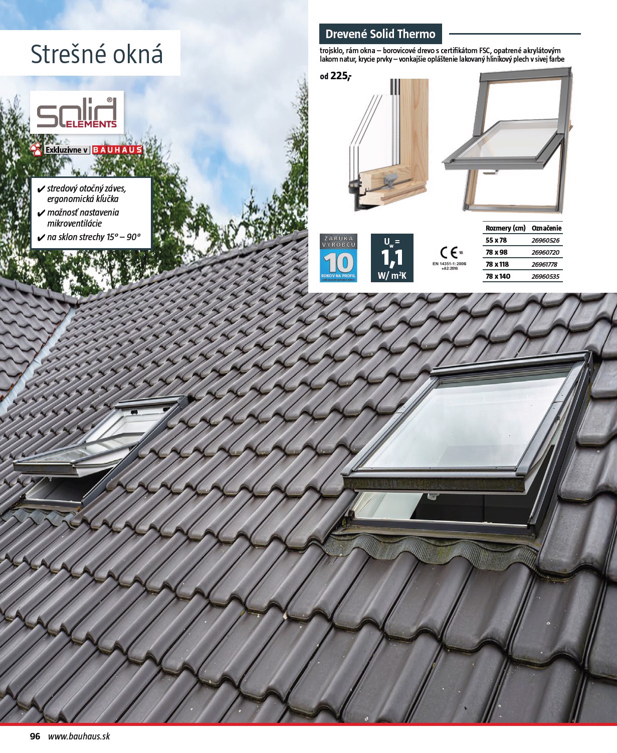 bauhaus - Leták Bauhaus - Stavebné prvky platný od 01.08. do 31.12. - page: 96