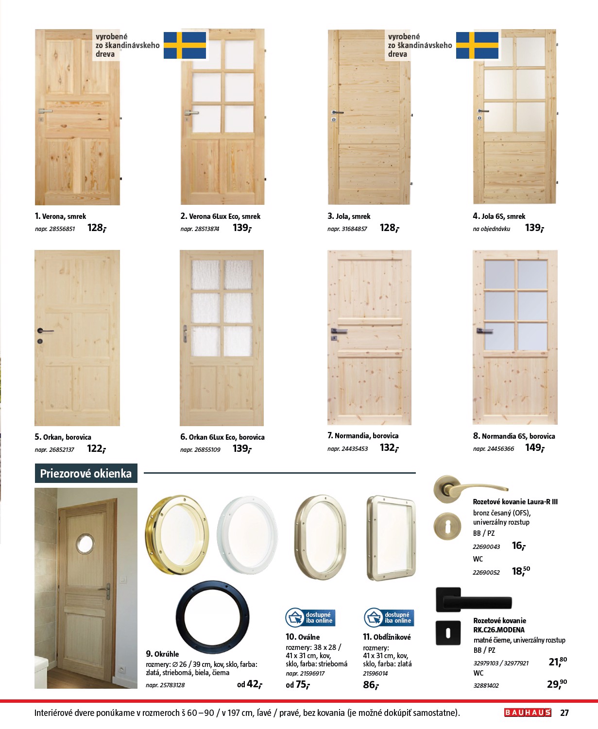 bauhaus - Leták Bauhaus - Stavebné prvky platný od 01.08. do 31.12. - page: 27