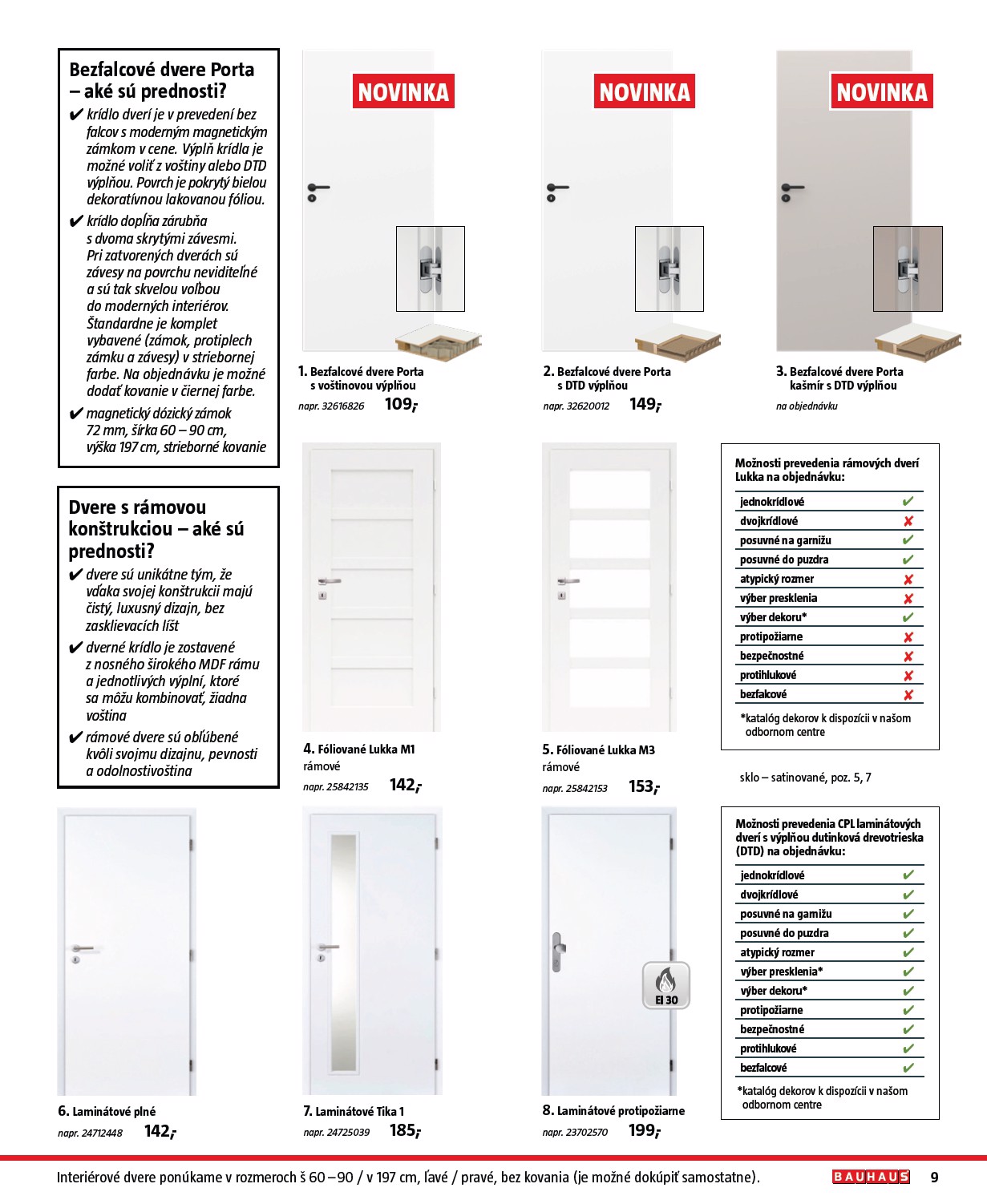 bauhaus - Leták Bauhaus - Stavebné prvky platný od 01.08. do 31.12. - page: 9
