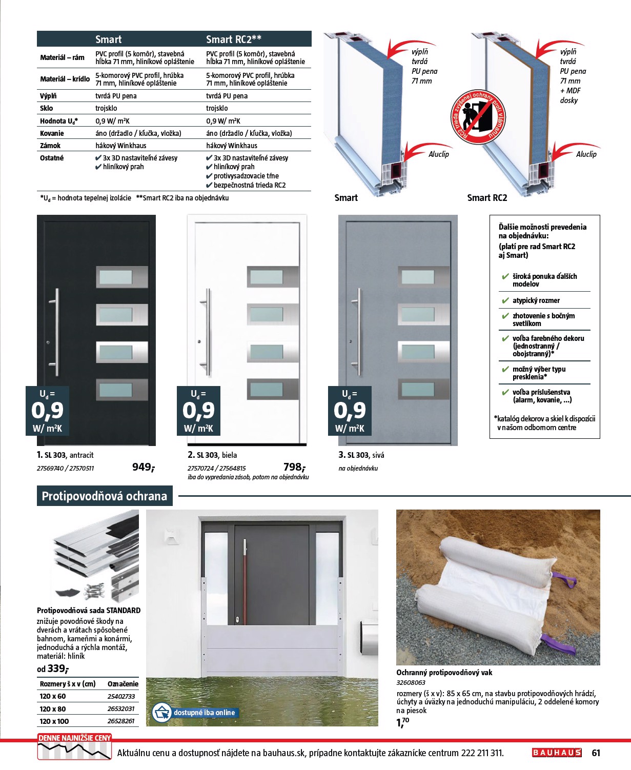 bauhaus - Leták Bauhaus - Stavebné prvky platný od 01.08. do 31.12. - page: 61