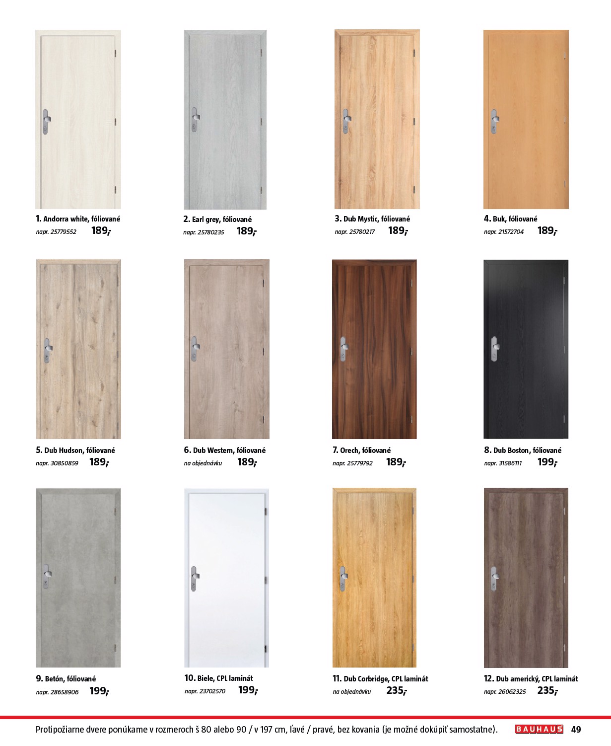 bauhaus - Leták Bauhaus - Stavebné prvky platný od 01.08. do 31.12. - page: 49