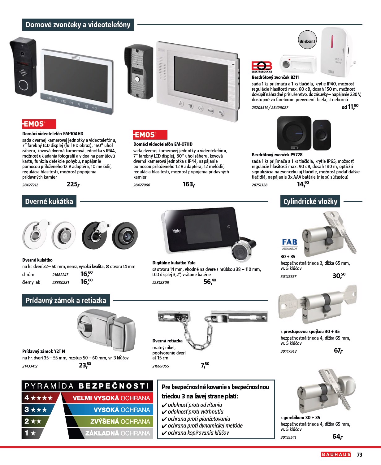 bauhaus - Leták Bauhaus - Stavebné prvky platný od 01.08. do 31.12. - page: 73