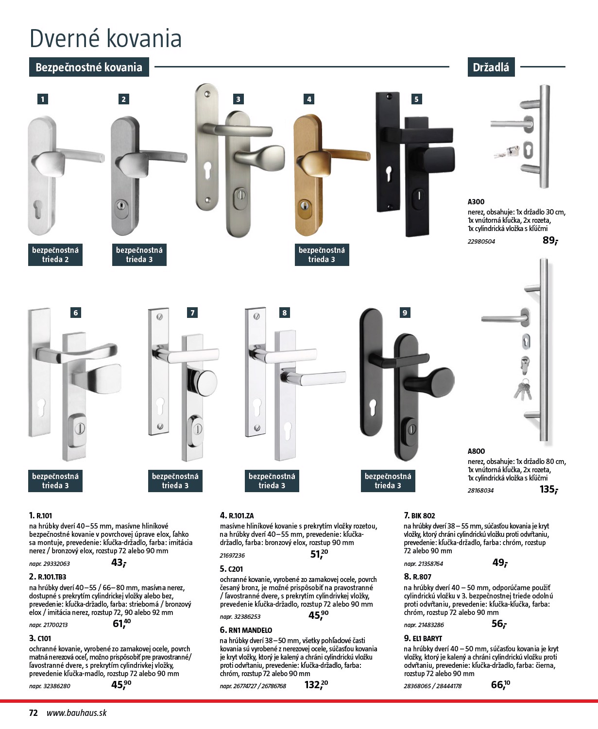bauhaus - Leták Bauhaus - Stavebné prvky platný od 01.08. do 31.12. - page: 72