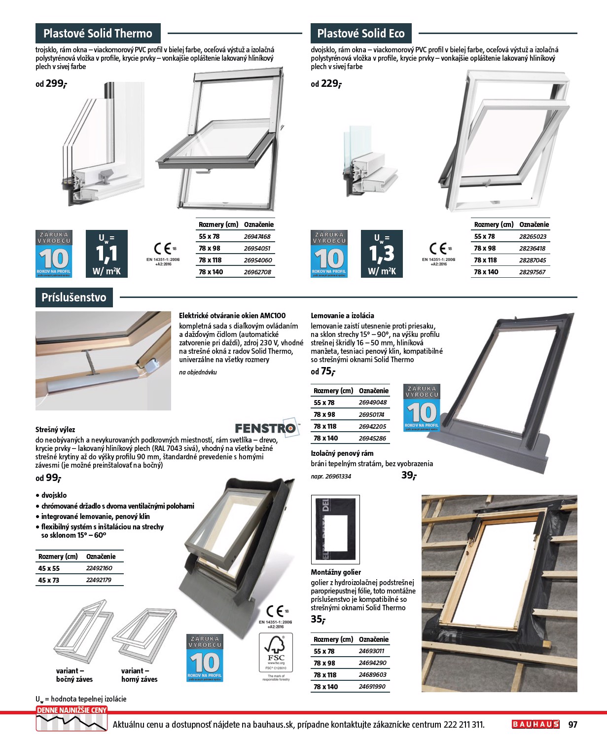 bauhaus - Leták Bauhaus - Stavebné prvky platný od 01.08. do 31.12. - page: 97