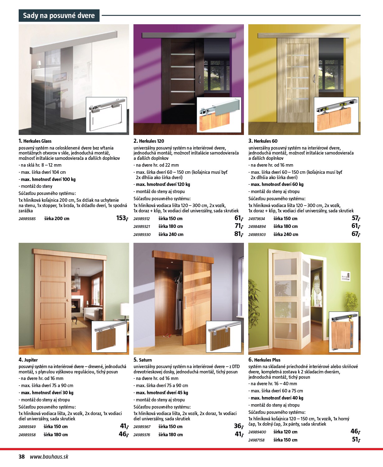 bauhaus - Leták Bauhaus - Stavebné prvky platný od 01.08. do 31.12. - page: 38