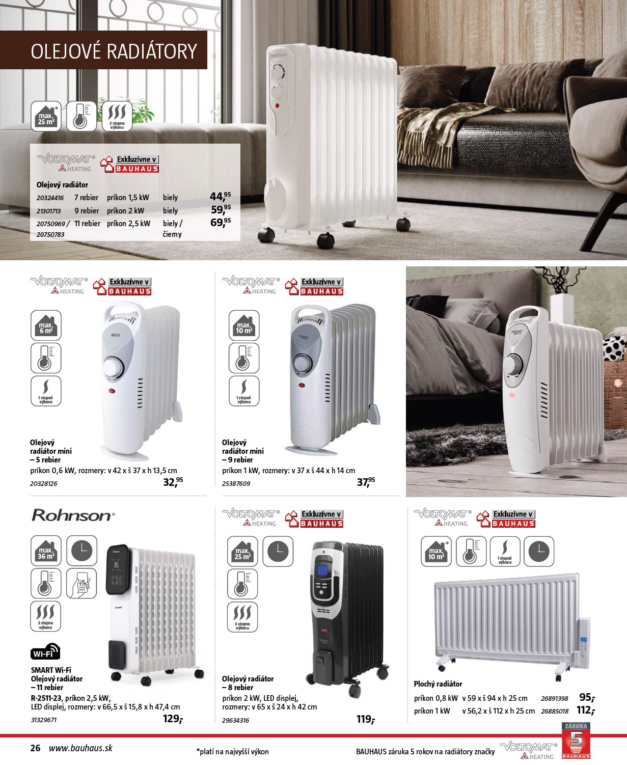 bauhaus - Leták Bauhaus - Katalóg Kachle a vykurovanie platný od 28.08. do 31.12. - page: 26