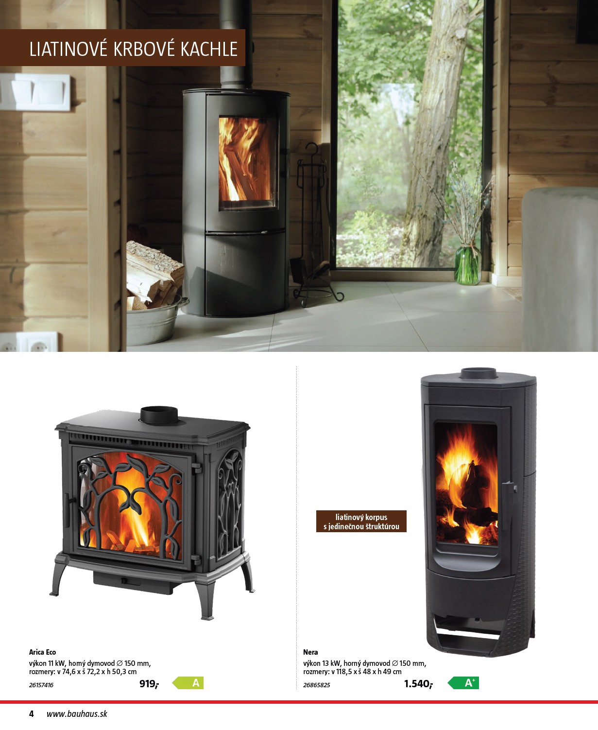 bauhaus - Leták Bauhaus - Katalóg Kachle a vykurovanie platný od 28.08. do 31.12. - page: 4