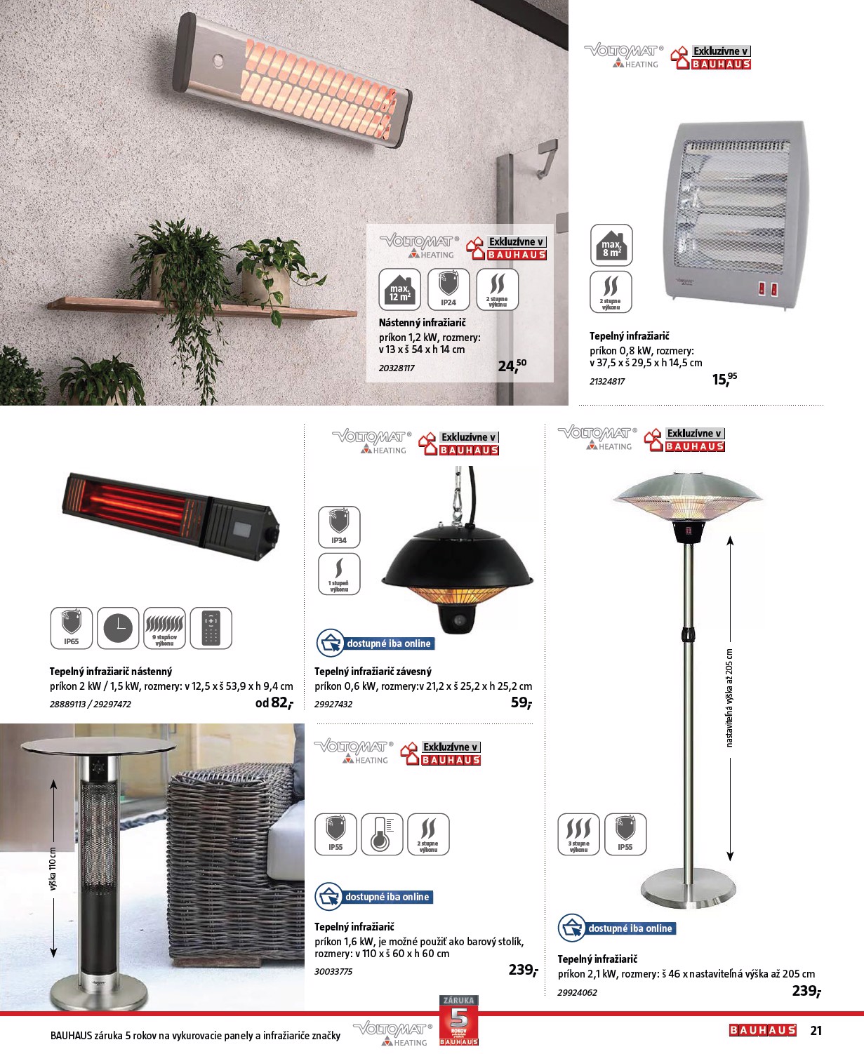 bauhaus - Leták Bauhaus - Katalóg Kachle a vykurovanie platný od 28.08. do 31.12. - page: 21