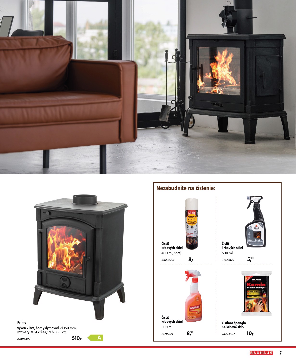 bauhaus - Leták Bauhaus - Katalóg Kachle a vykurovanie platný od 28.08. do 31.12. - page: 7