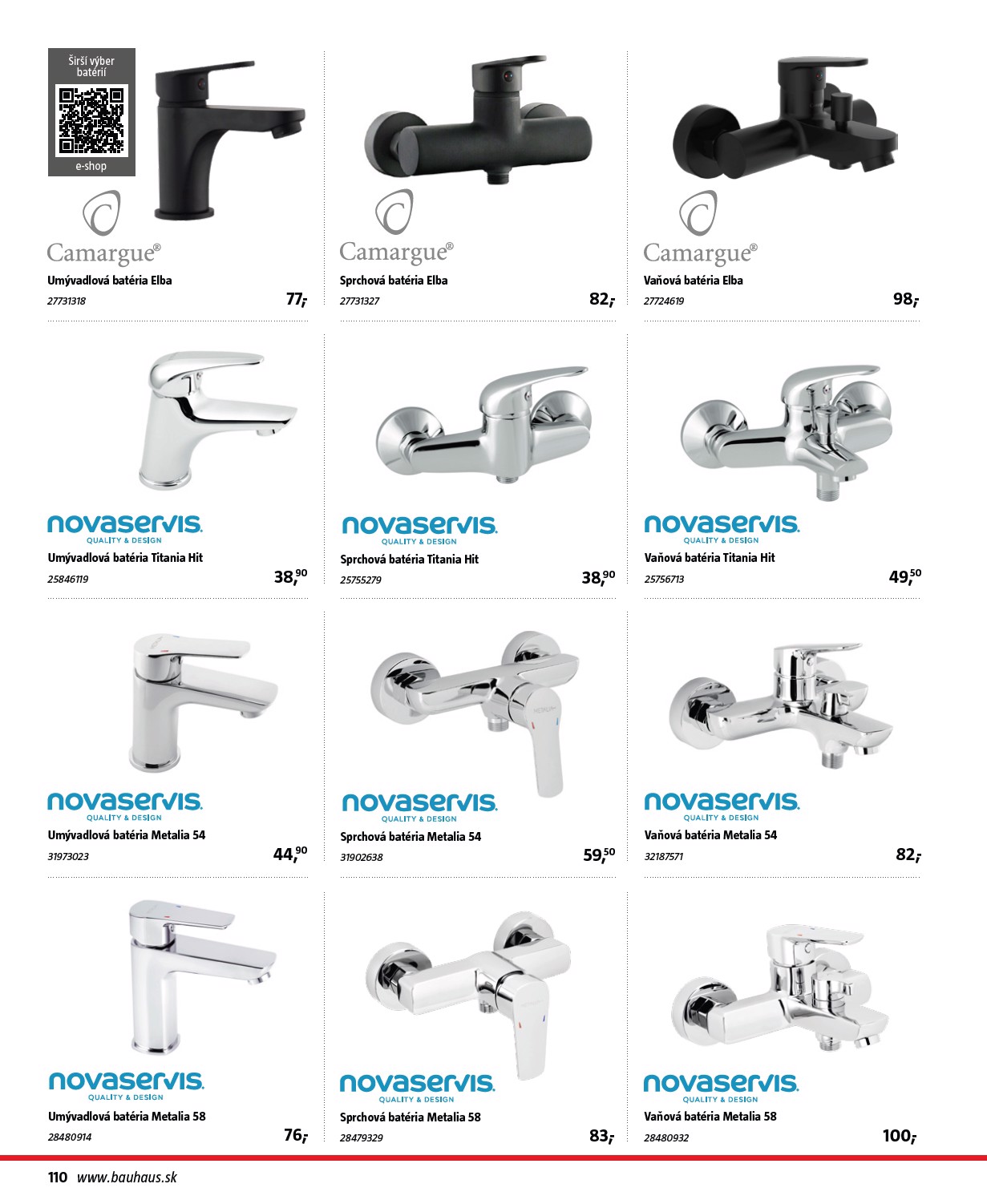bauhaus - Leták Bauhaus - Katalóg Sanita platný od 30.10. do 30.03. - page: 110