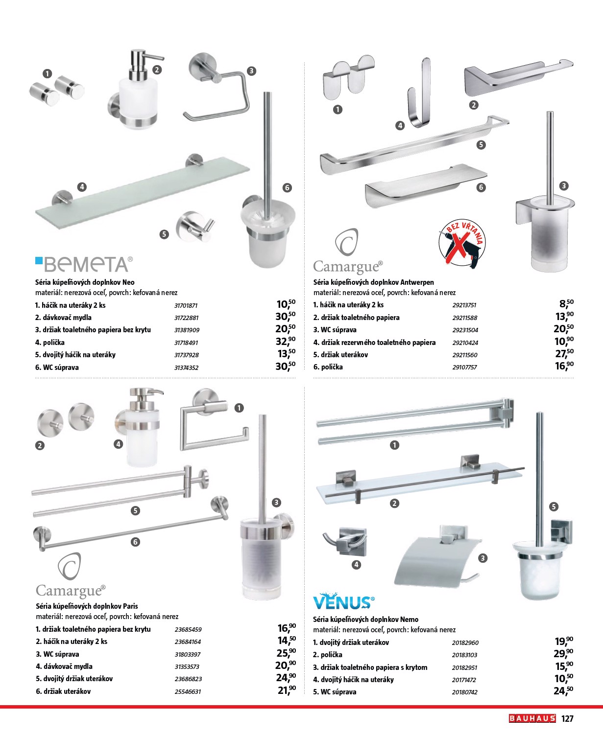 bauhaus - Leták Bauhaus - Katalóg Sanita platný od 30.10. do 30.03. - page: 127