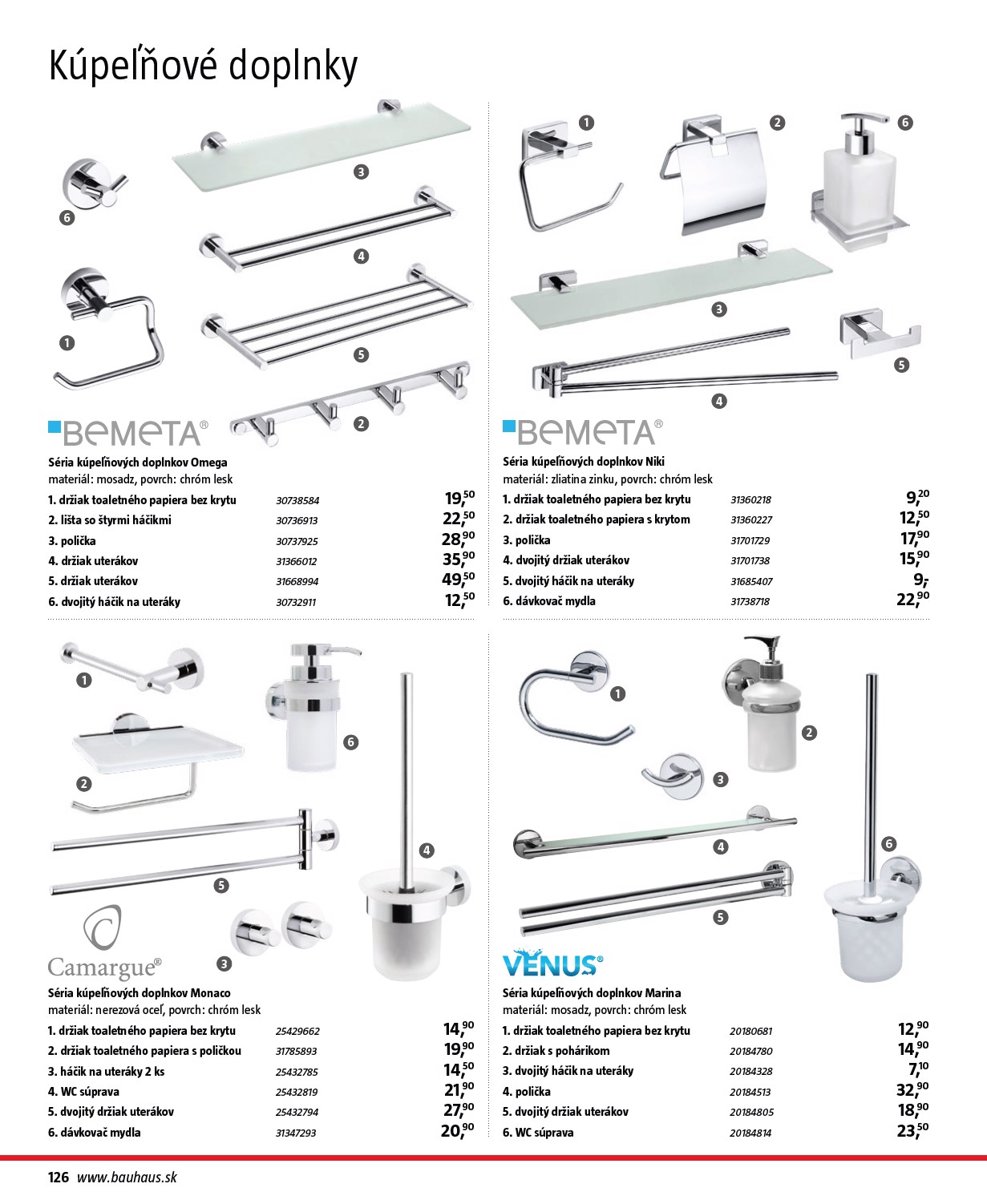 bauhaus - Leták Bauhaus - Katalóg Sanita platný od 30.10. do 30.03. - page: 126