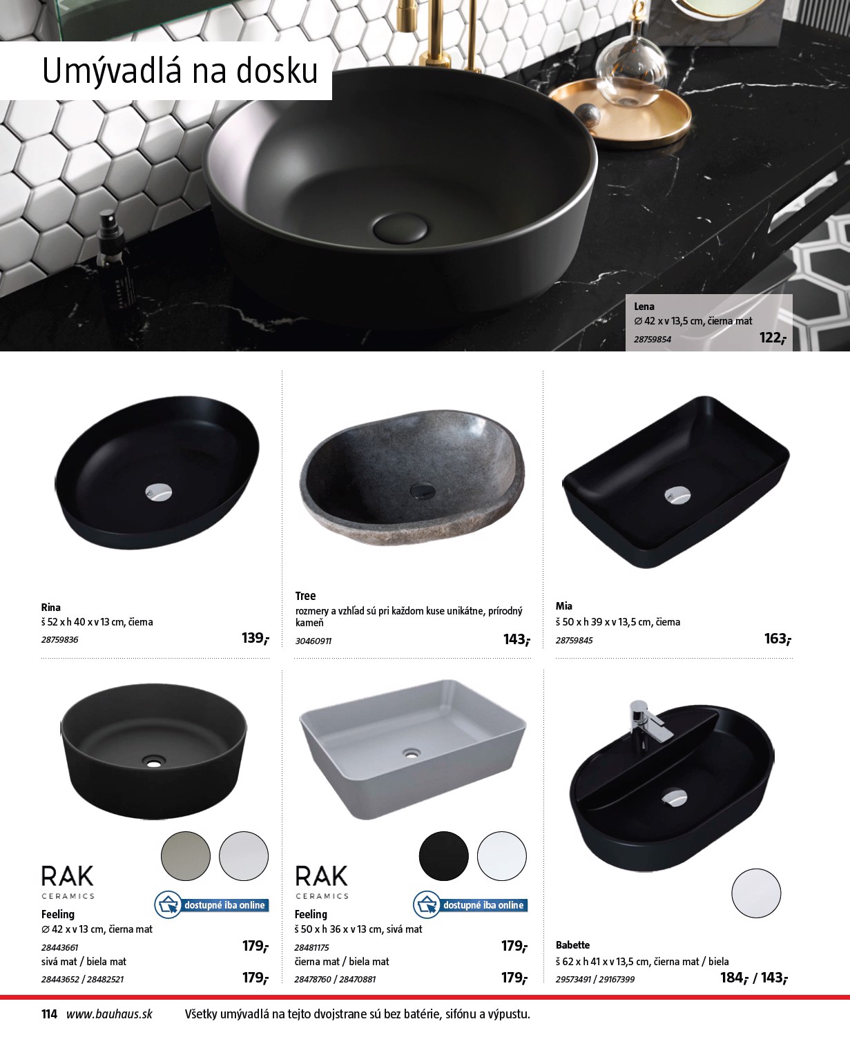 bauhaus - Leták Bauhaus - Katalóg Sanita platný od 30.10. do 30.03. - page: 114