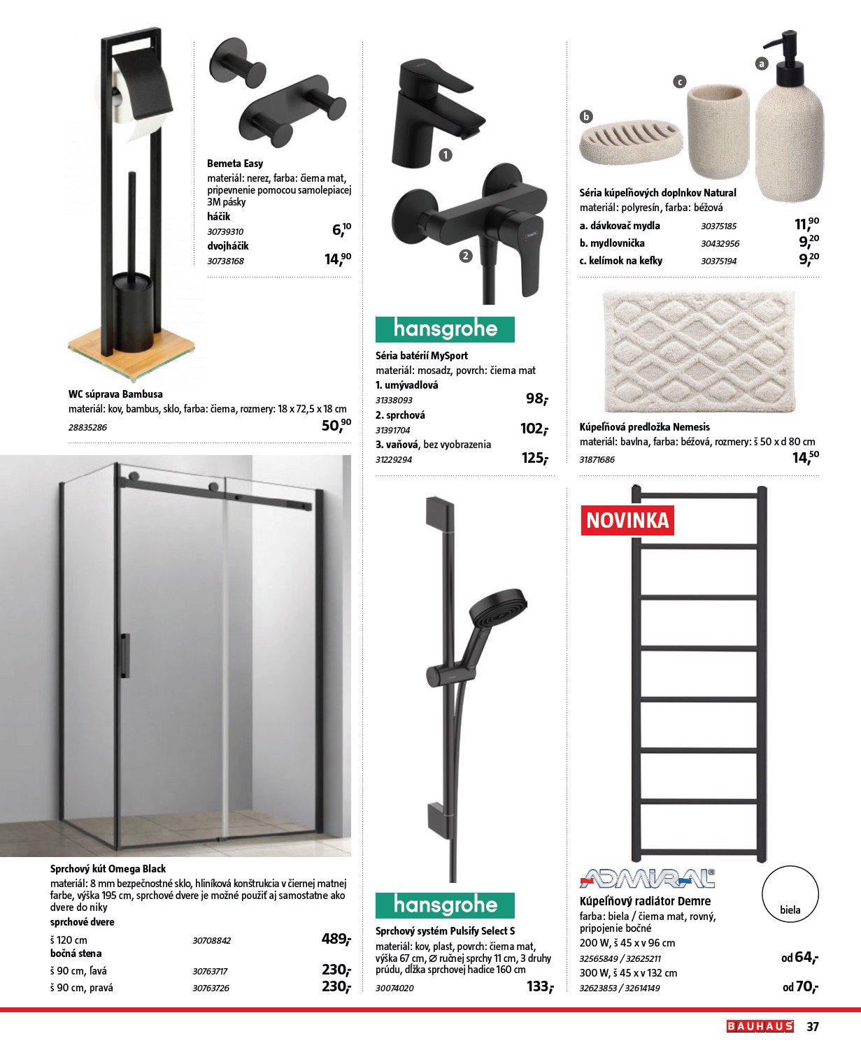 bauhaus - Leták Bauhaus - Katalóg Sanita platný od 30.10. do 30.03. - page: 37
