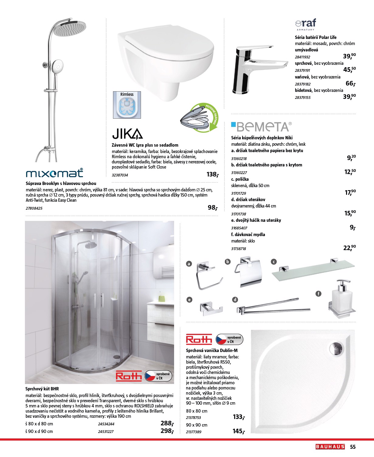 bauhaus - Leták Bauhaus - Katalóg Sanita platný od 30.10. do 30.03. - page: 55