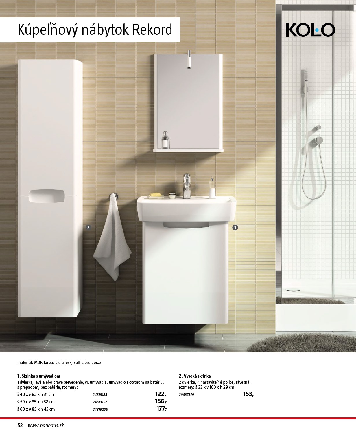 bauhaus - Leták Bauhaus - Katalóg Sanita platný od 30.10. do 30.03. - page: 52