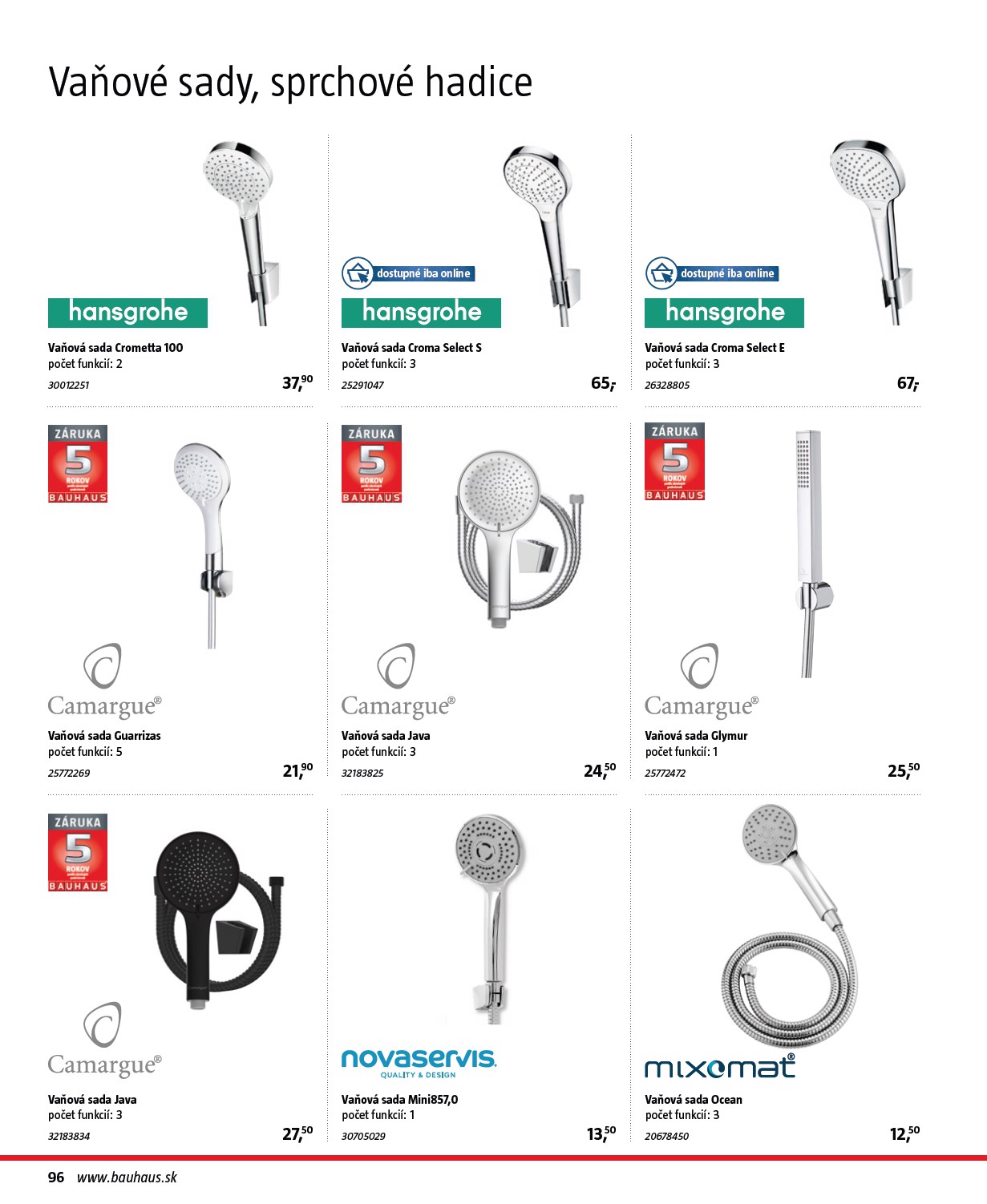 bauhaus - Leták Bauhaus - Katalóg Sanita platný od 30.10. do 30.03. - page: 96