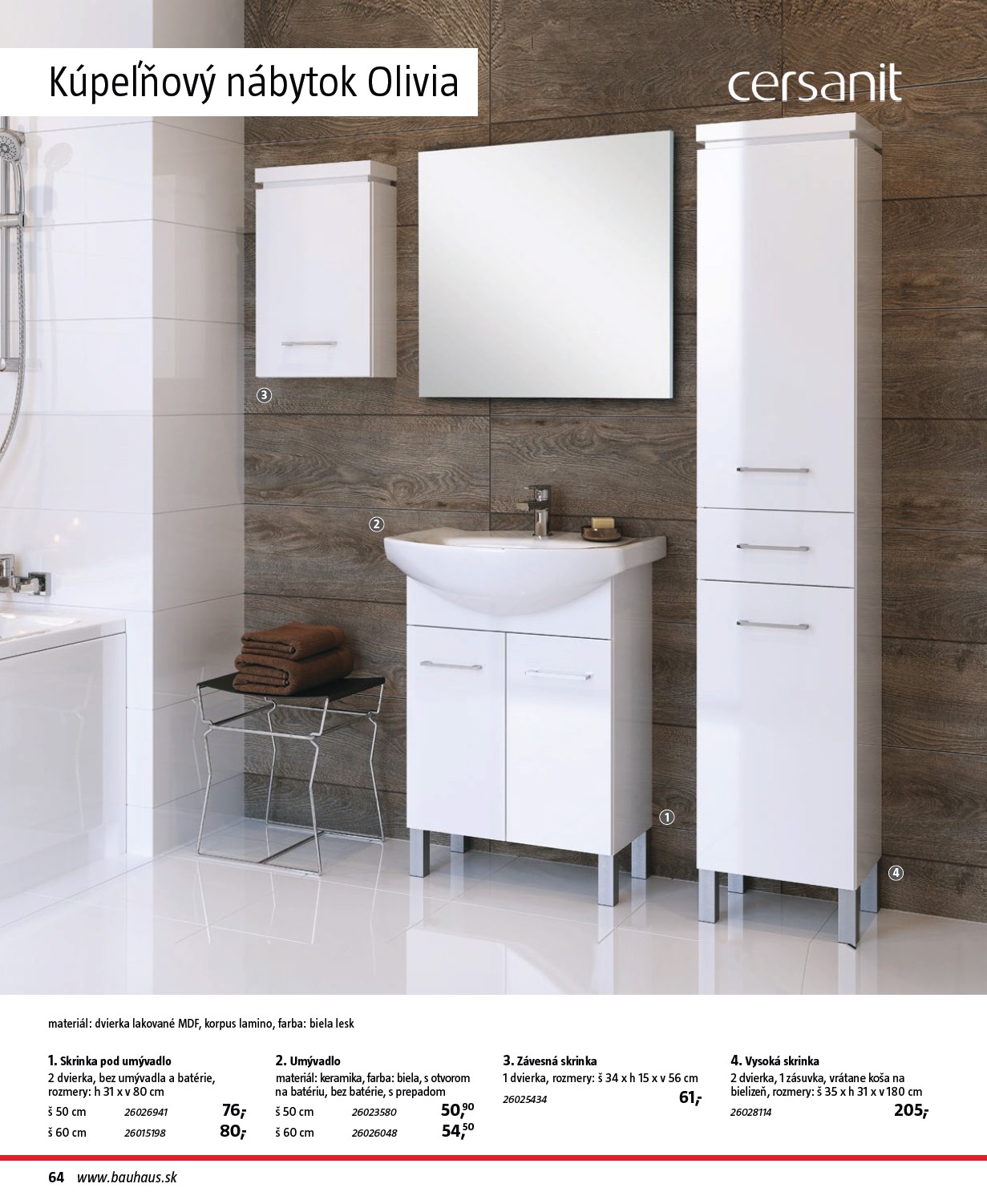bauhaus - Leták Bauhaus - Katalóg Sanita platný od 30.10. do 30.03. - page: 64