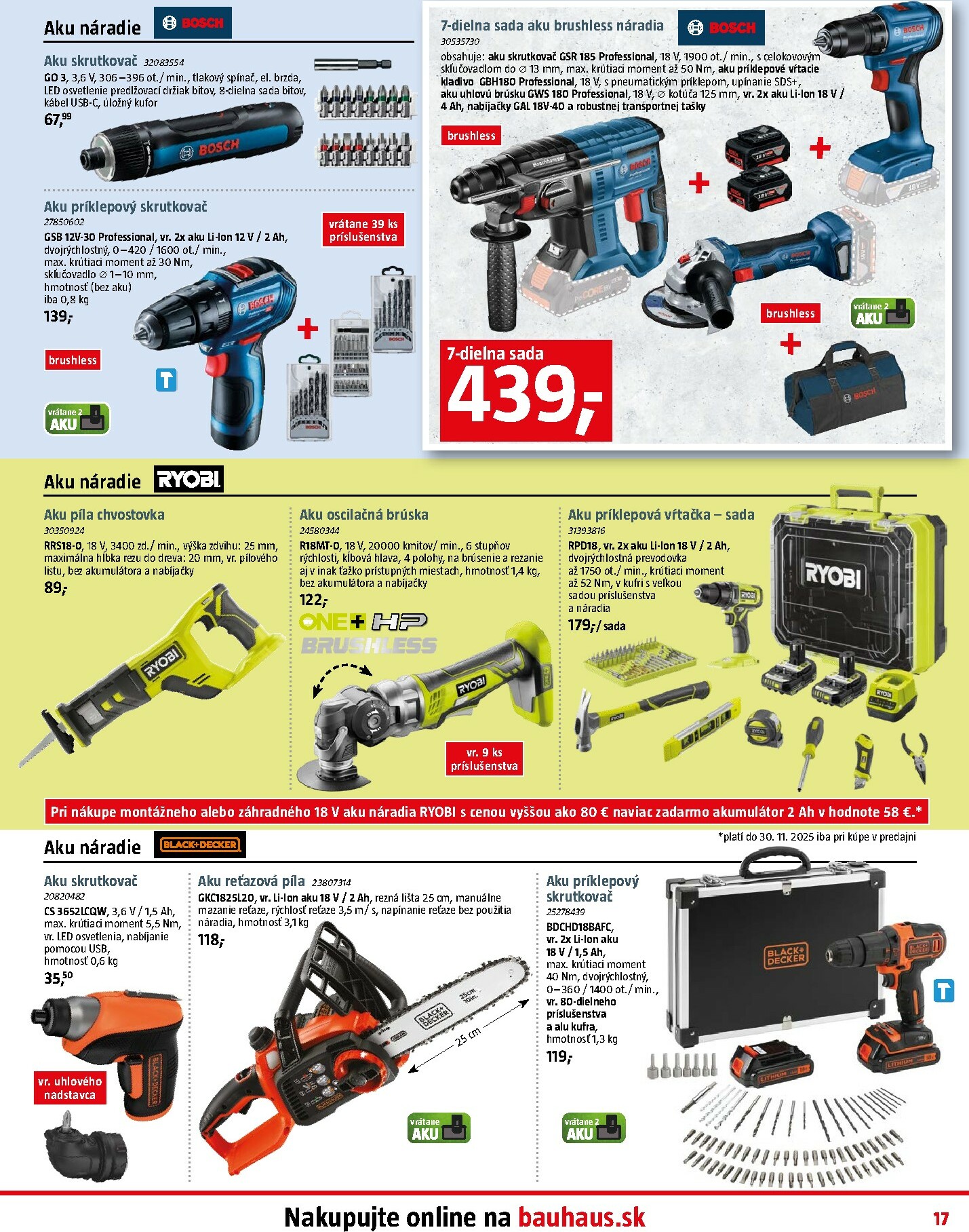 bauhaus - Leták Bauhaus platný od 03.11. do 07.12. - page: 17