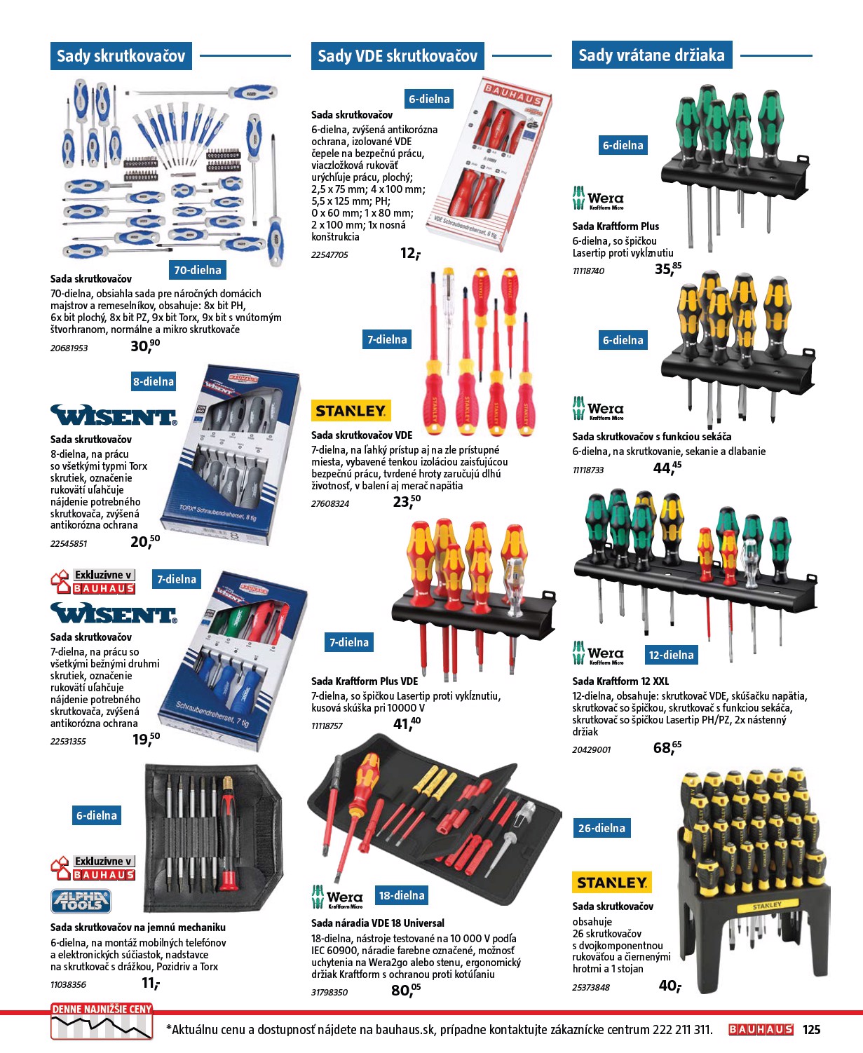 bauhaus - Leták Bauhaus - Katalóg Naradie platný od 20.11. do 31.12. - page: 125