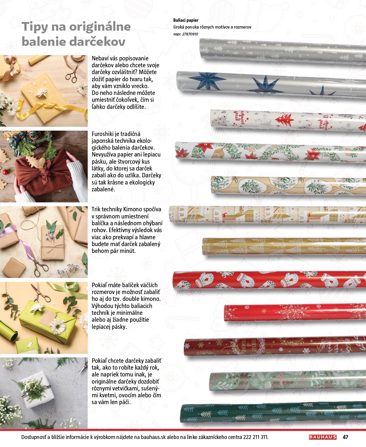 bauhaus - Leták Bauhaus - Vianoce platný od 20.11. do 31.12. - page: 47