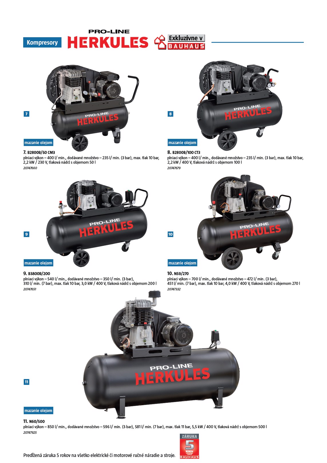bauhaus - Leták Bauhaus - Katalog Kompresory platný od 01.11. do 31.10. - page: 3